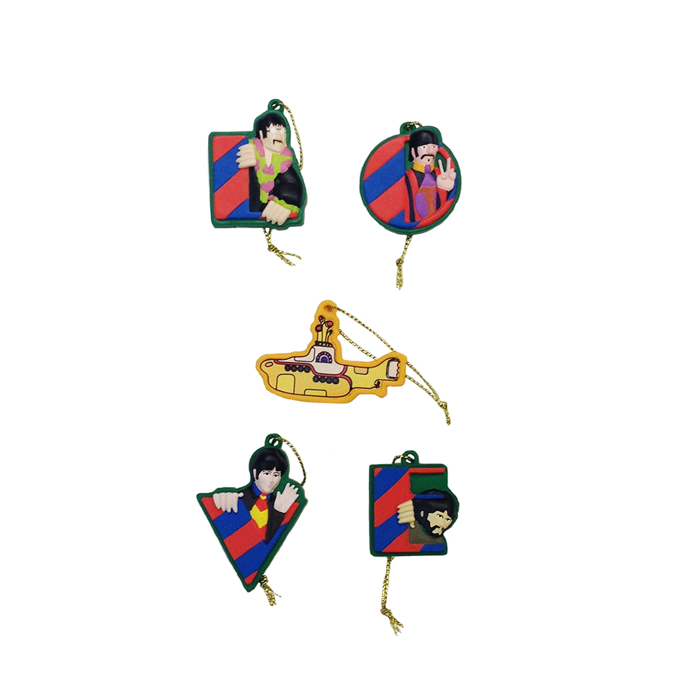 Beatles/Yellow Submarine 5-Pack Mini Ornament Set