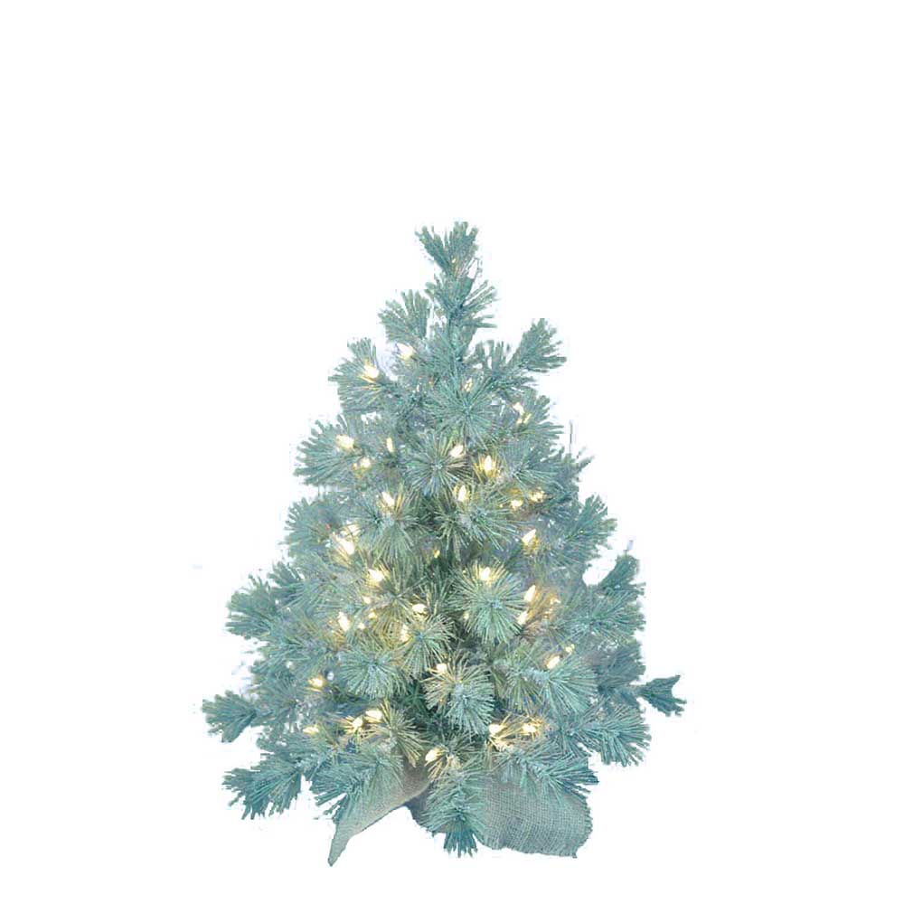 24&#8221; Pre-lit Frosted Fir Tree