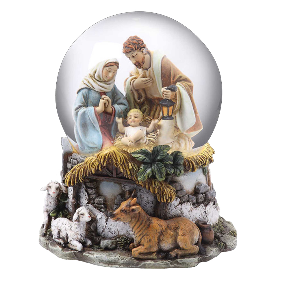 100mm Holy Family Musical Waterglobe