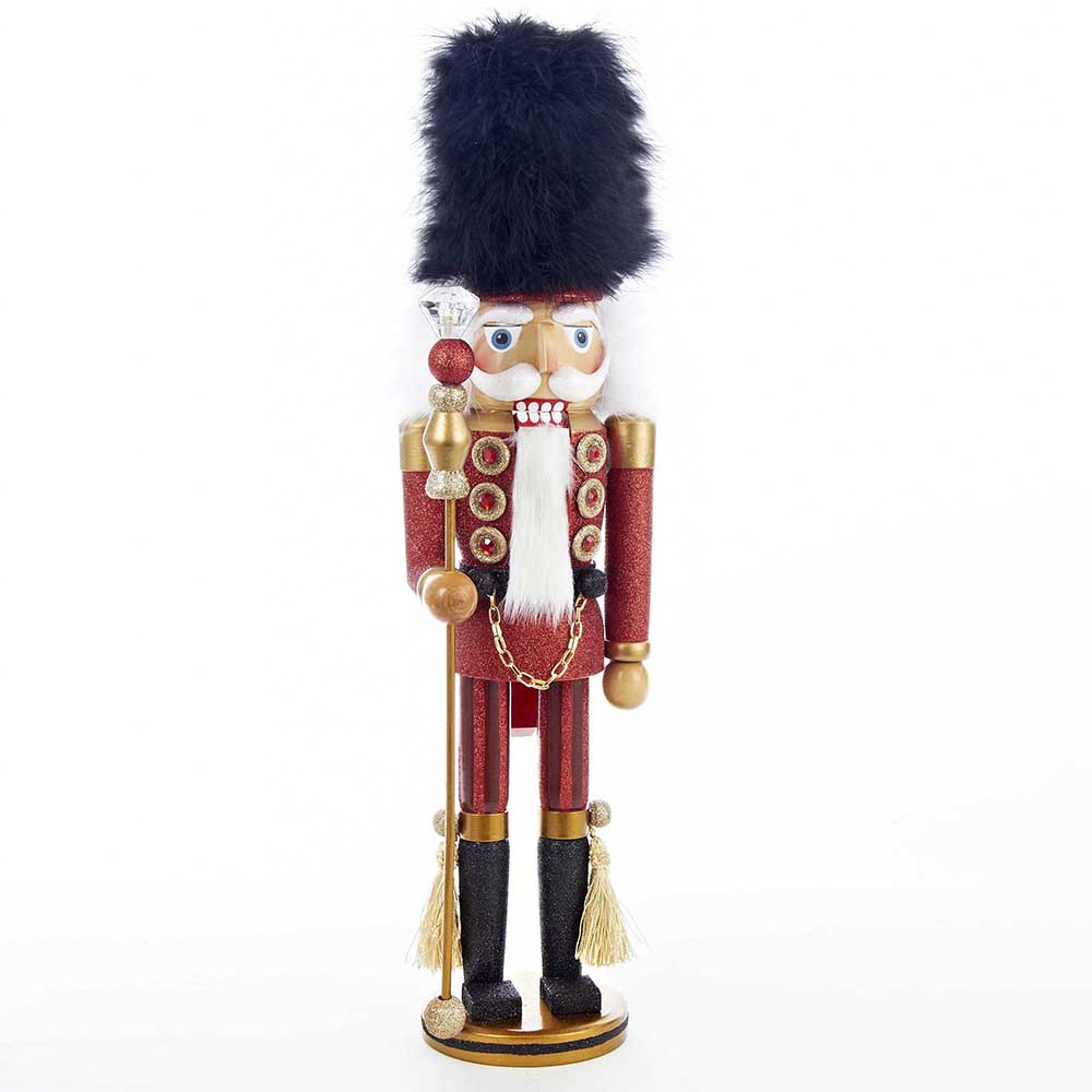 24" Hollywood Red Soldier with Black Hat Nutcracker
