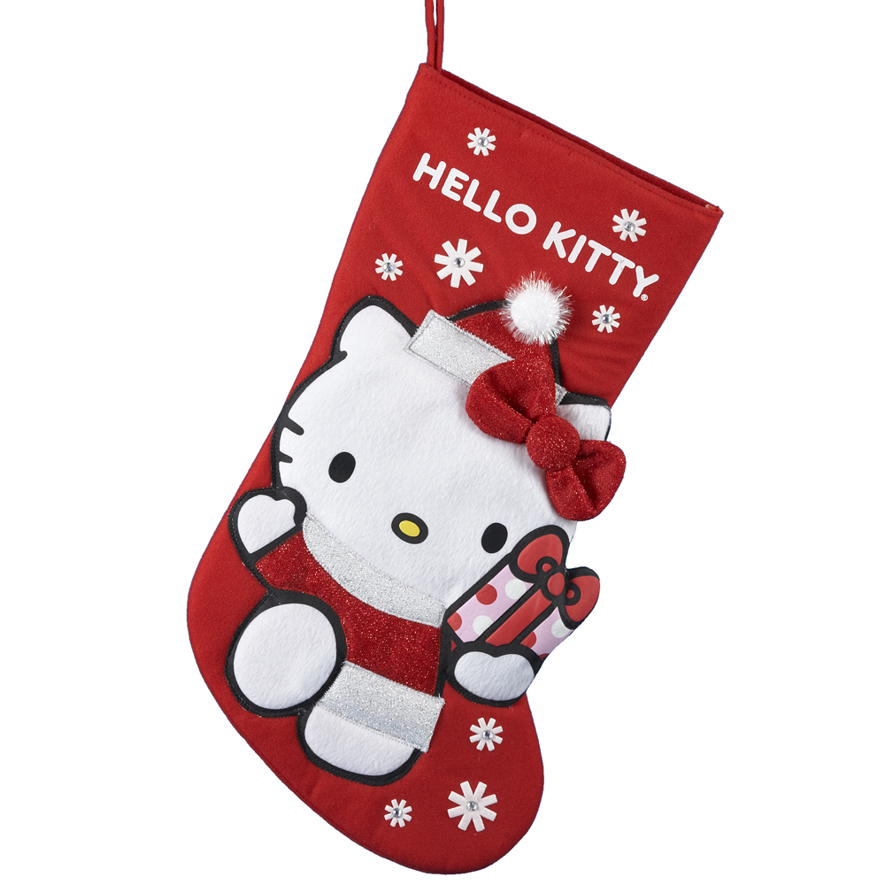 18.5" Hello Kitty Applique Stocking
