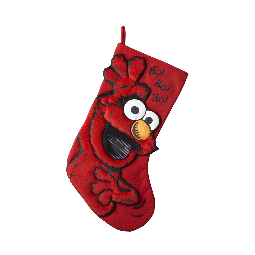 17" Sesame Street Elmo Applique Stocking