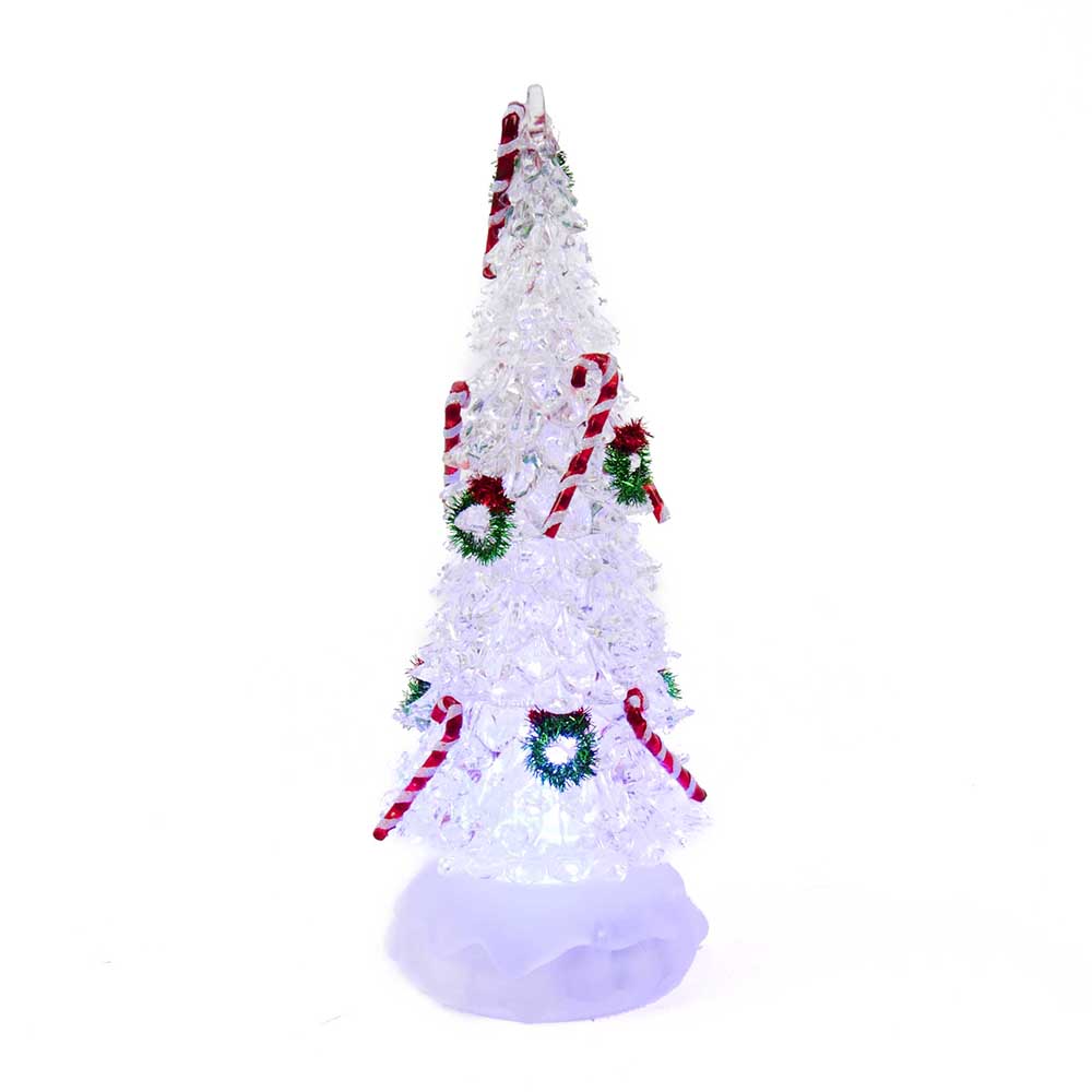 10" Battery-Operated Color Changing LED Christmas tree table piece