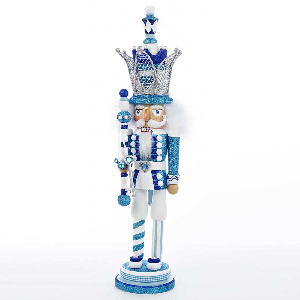 20&#8221; Hollywood Blue King Nutcracker with Crown