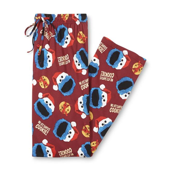 Sesame Street Cookie Monster Men's Christmas Pajama Pants