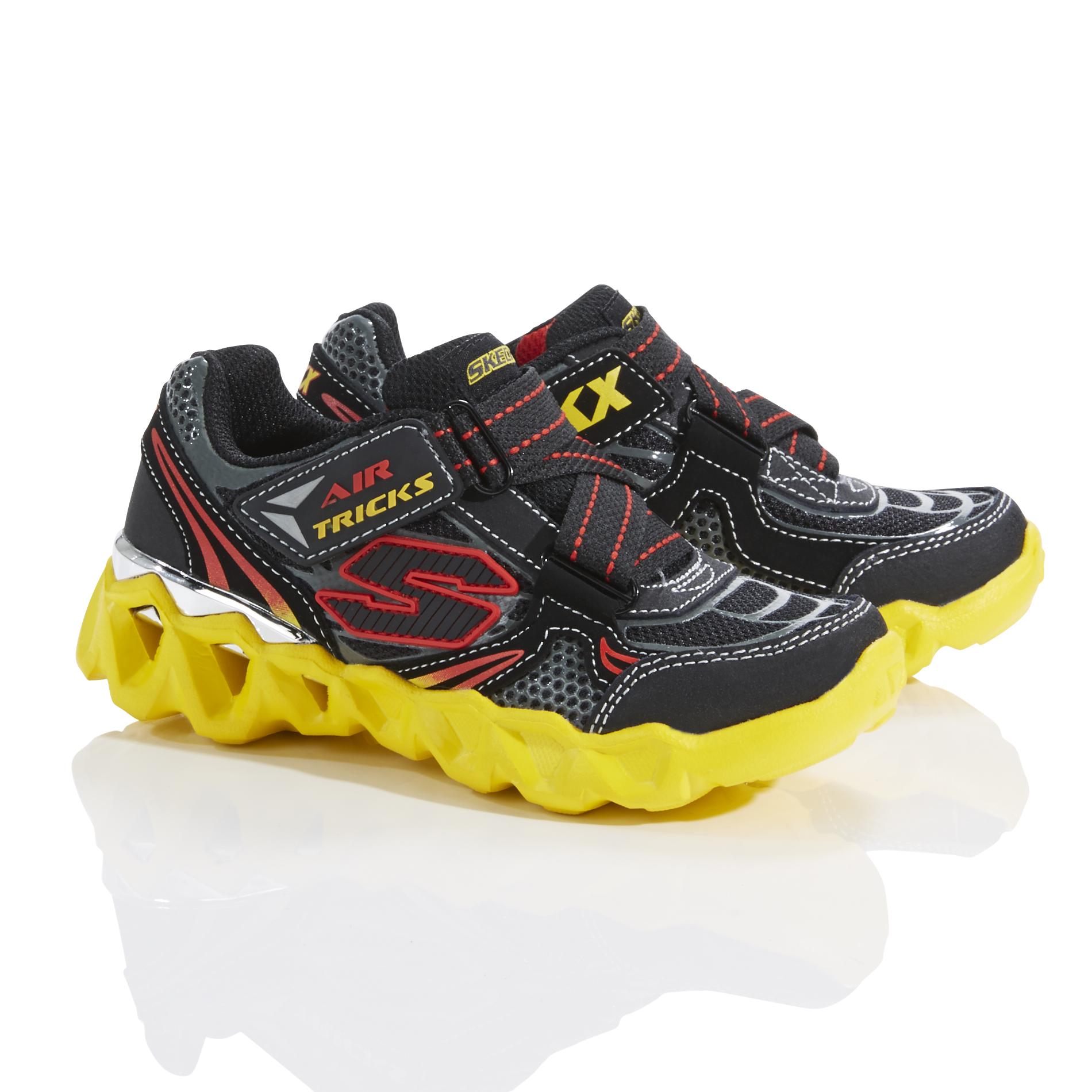Skechers Boy's SKX Air-Mazing Kid Air Trickz Yellow/Black/Red Athletic Shoe