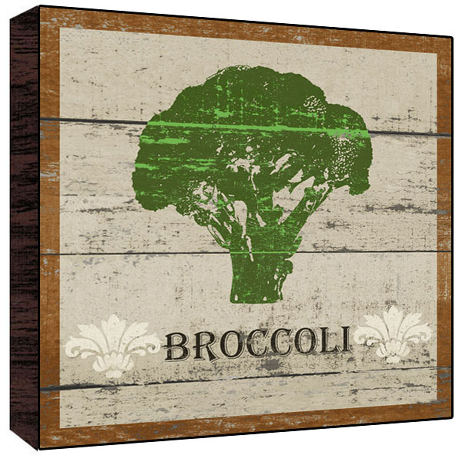 Broccoli Wood Art
