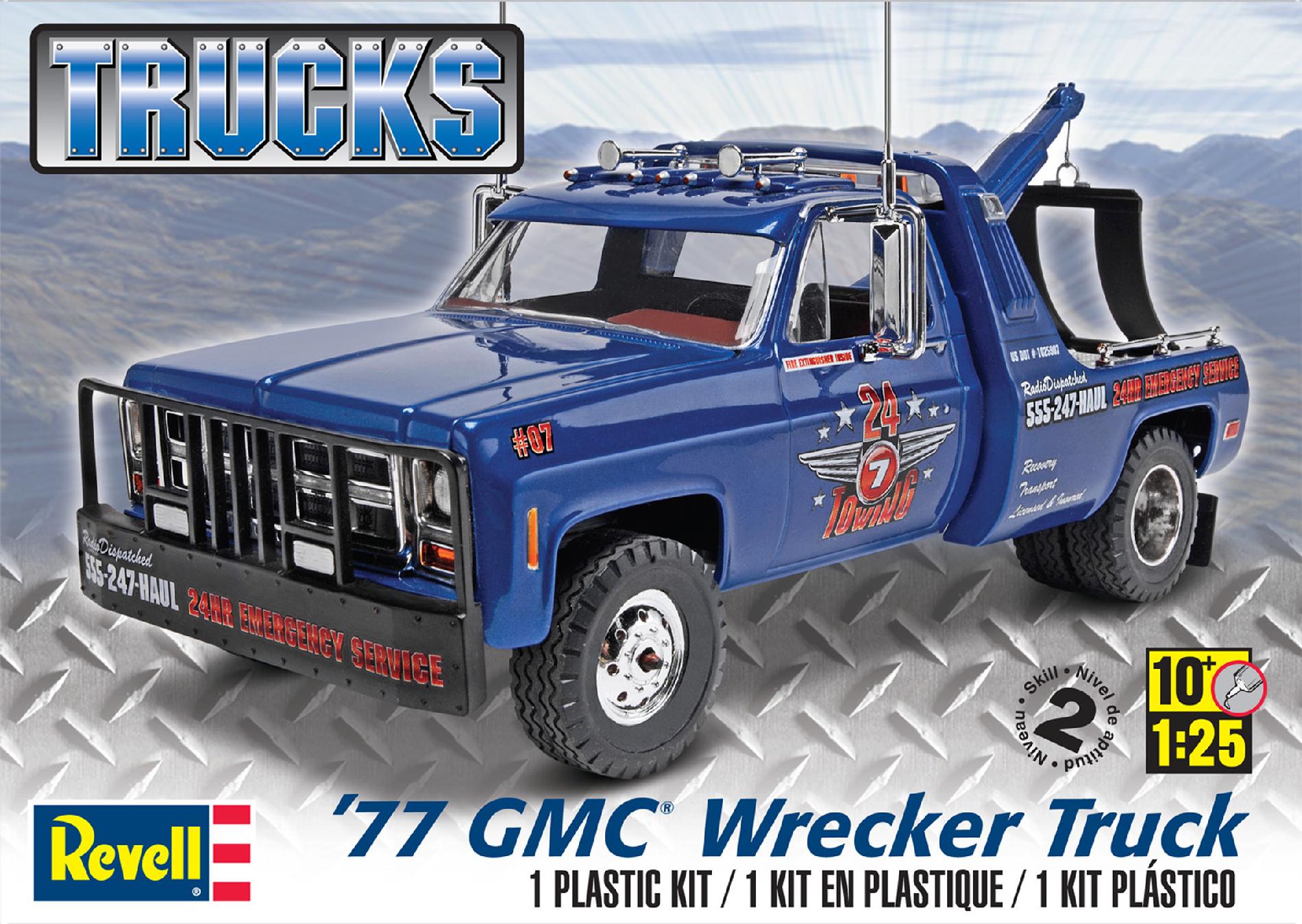Revell 1:25 Scale '77 GMC Wrecker Truck Model Kit