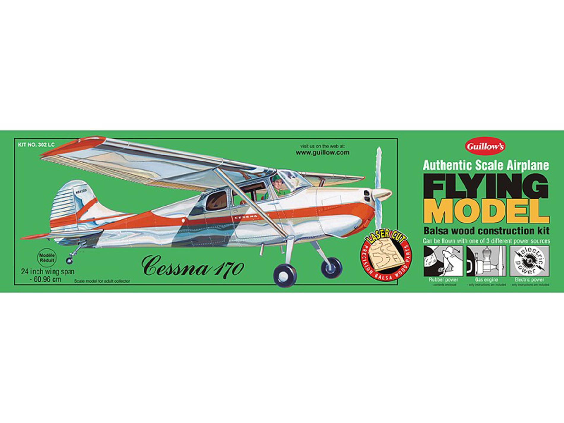 Guillow's Cessna 170 Laser Cut Model Kit