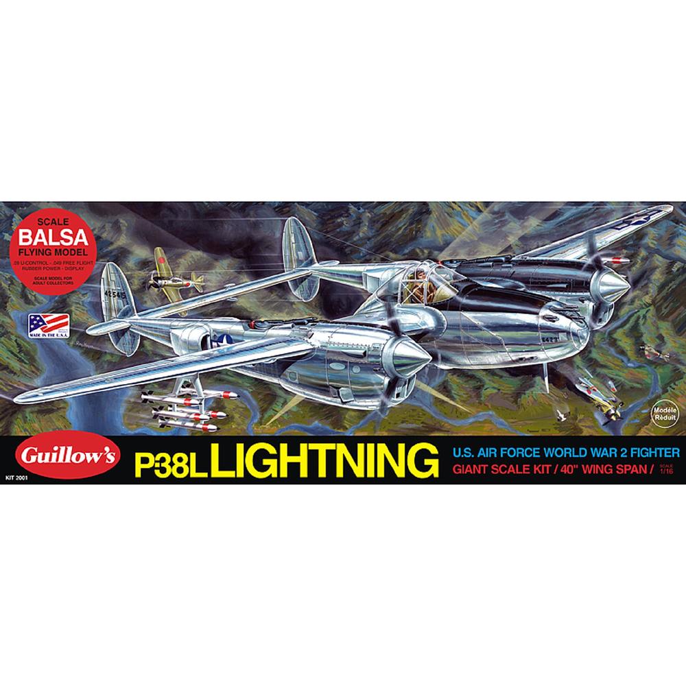 Guillow's Lockheed P-38 Lightning Model Kit