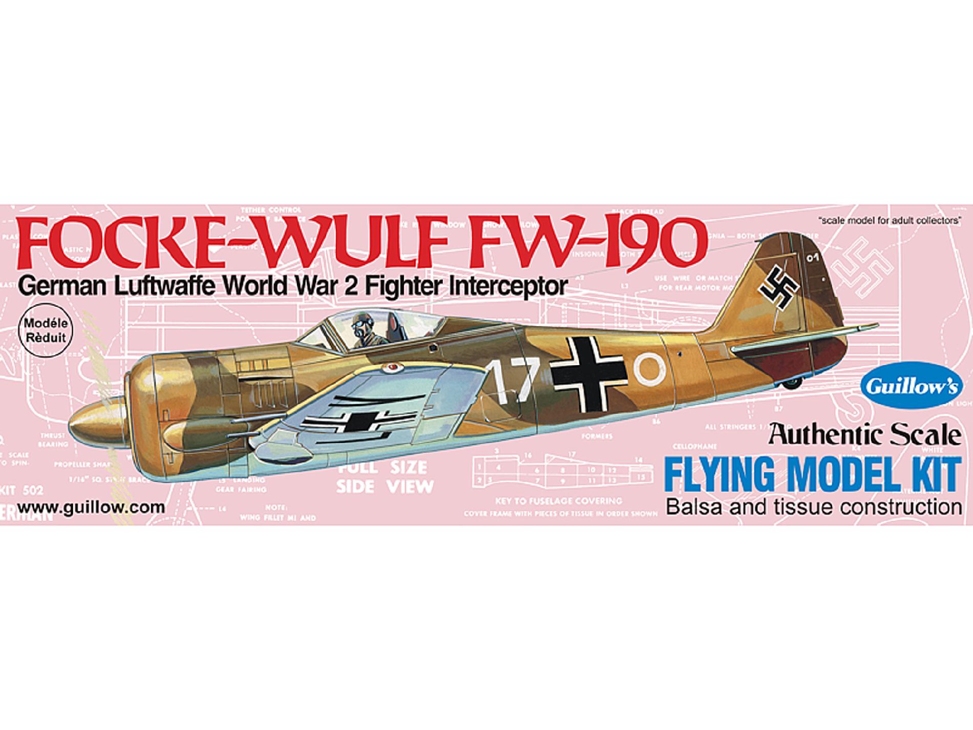 Guillow's Focke-Wulf FW-190 Model Kit