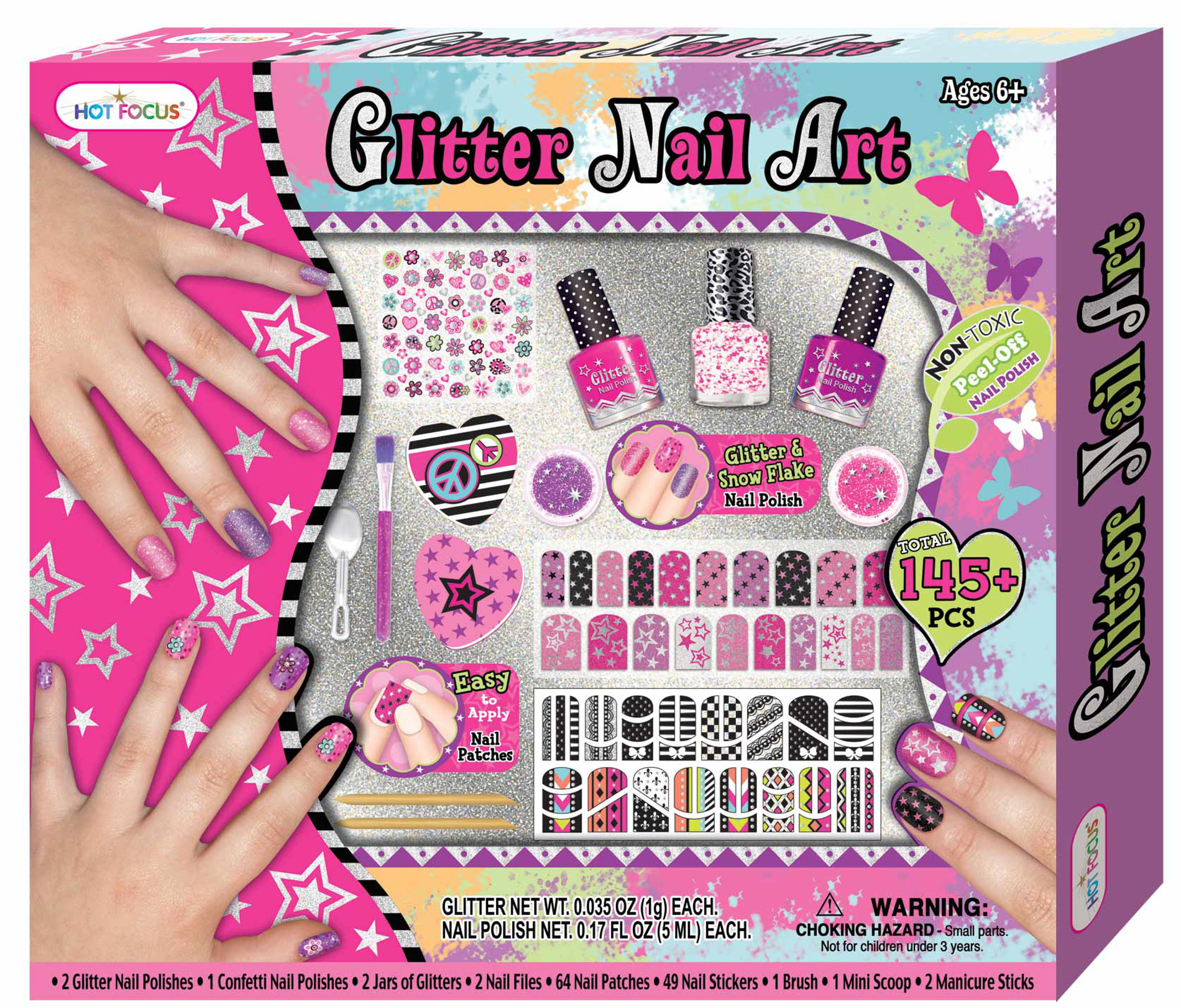 Hot Focus Glitter Nail Art Set Shop Your Way Online Shopping