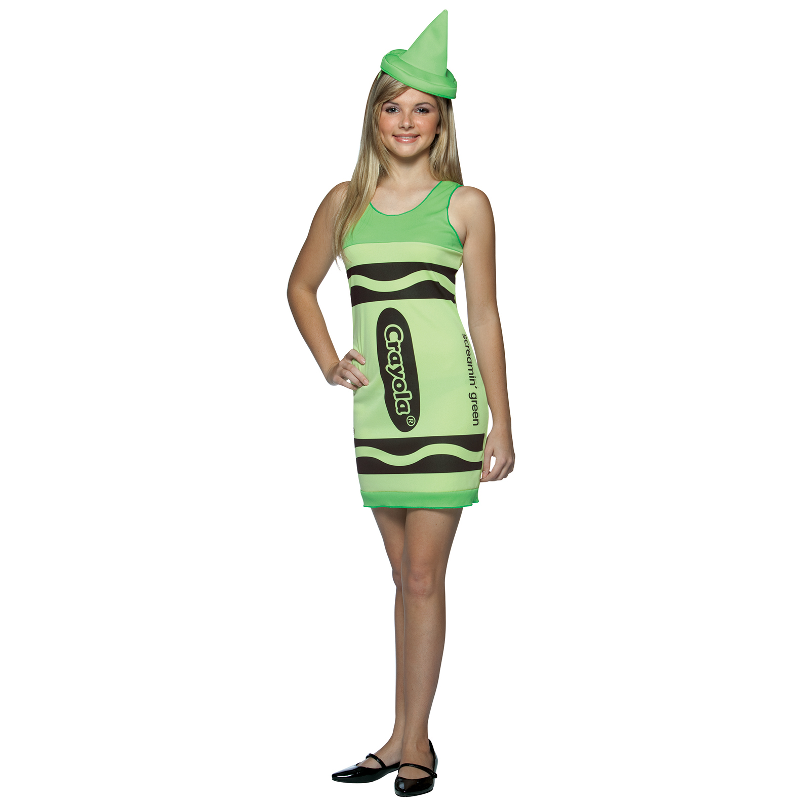 Crayola ScrGreen TnkDress Teen Size: One Size Fits Most
