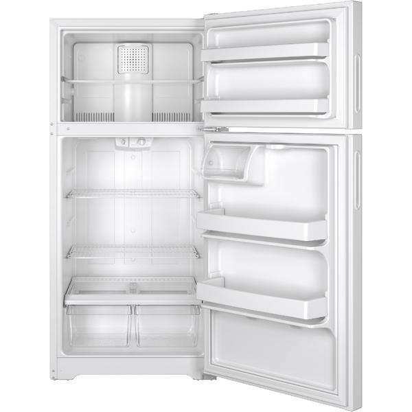 GE 14.6 cu. ft. Recessed Handle TopFreezer Refrigerator White GTS16DTHWW