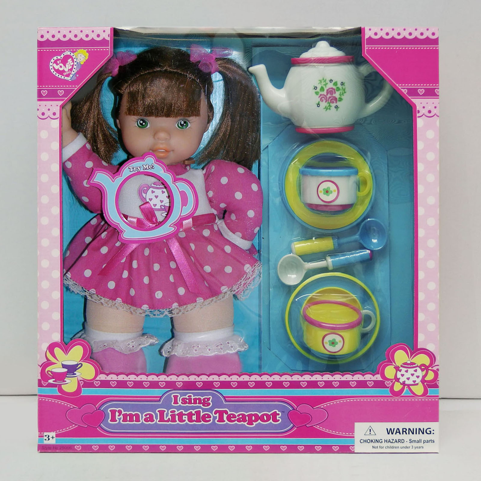 13" Teapot Doll with  accessories