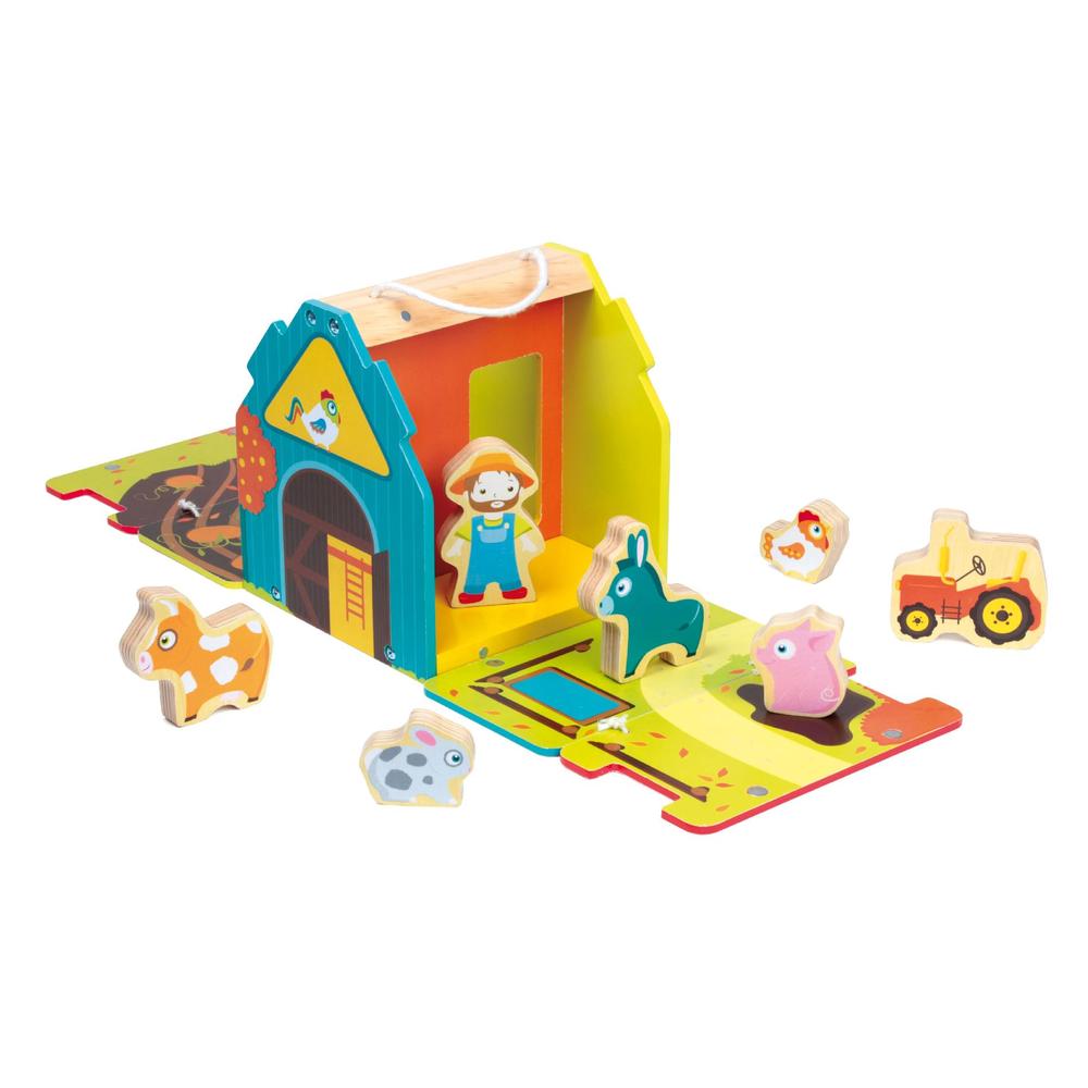 Stow and Play Wooden Farm House