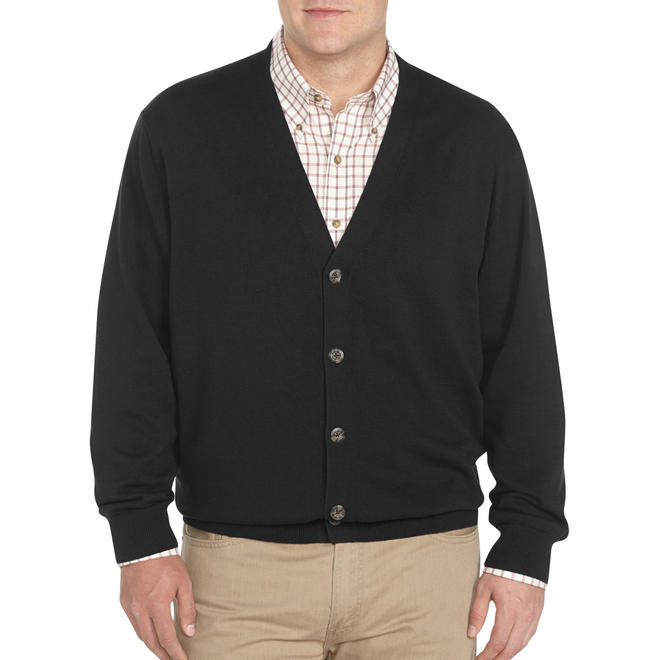 Harbor Bay Men's Big and Tall VNeck Cardigan
