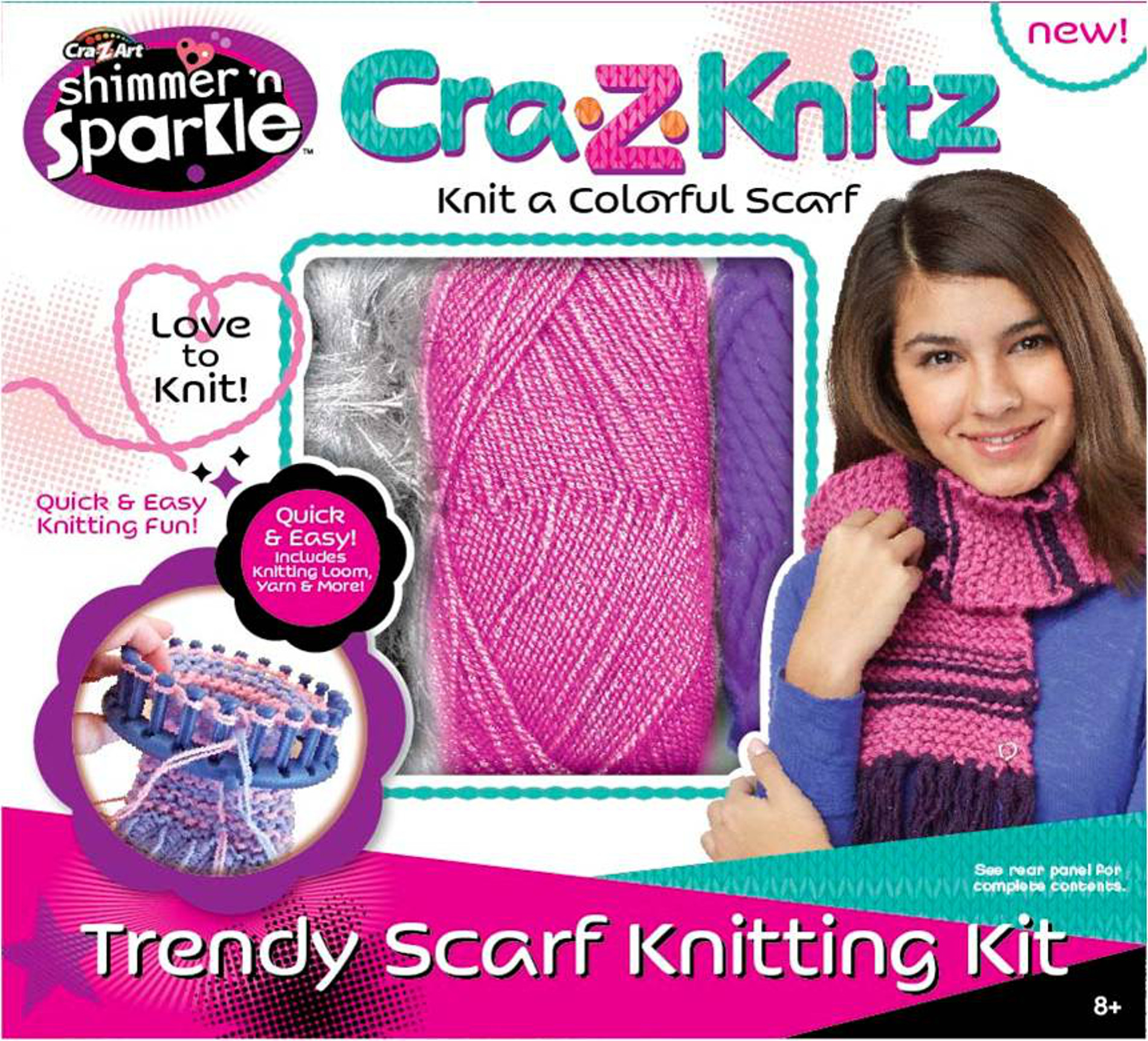 UPC 884920171213 product image for Cra-Z-Art Cra-Z-Knitz - Trendy Scarf Knitting Kit | upcitemdb.com