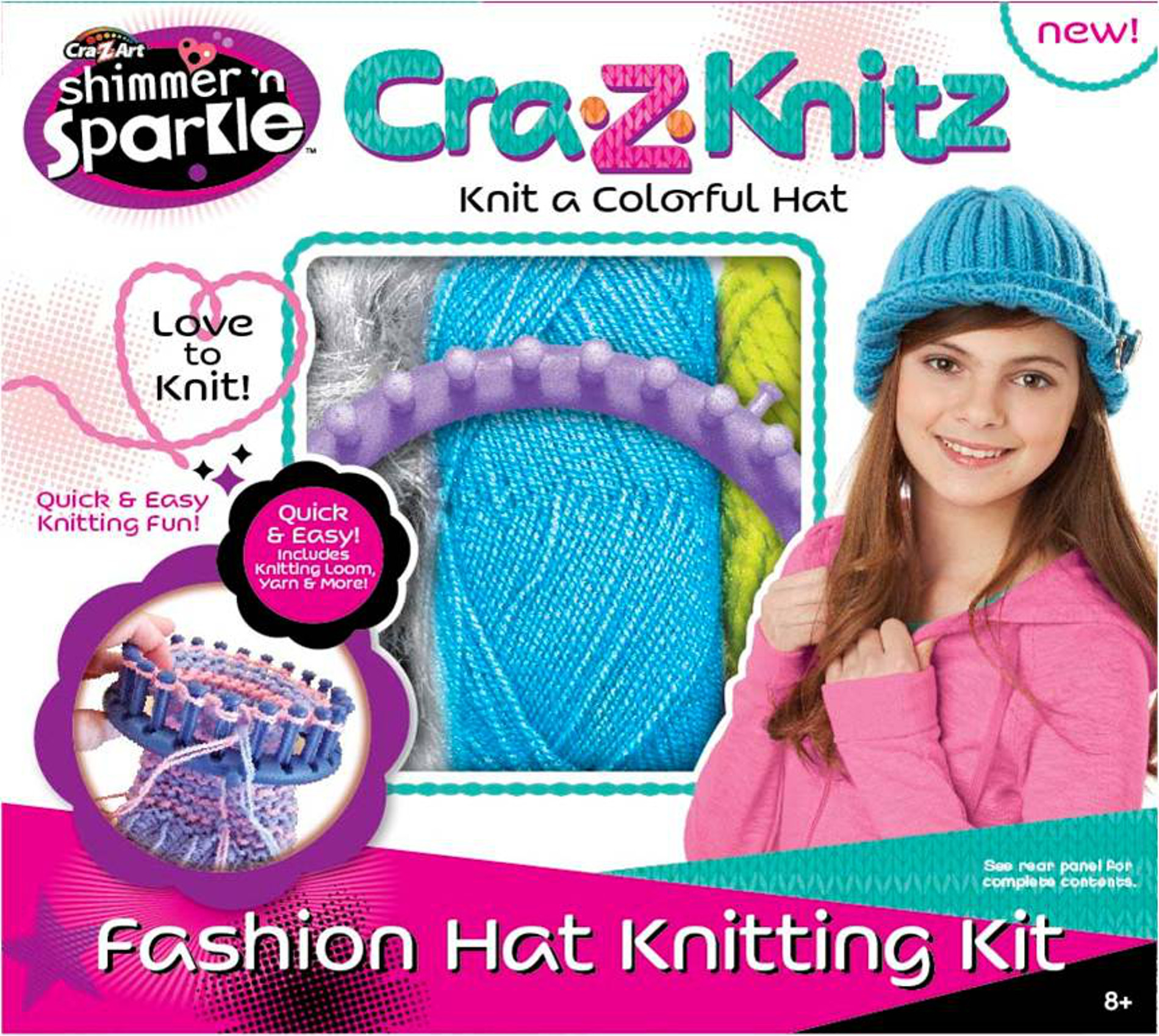 UPC 884920171190 product image for Cra-Z-Art Cra-Z-Knitz - Fashion Hat Knitting Kit | upcitemdb.com