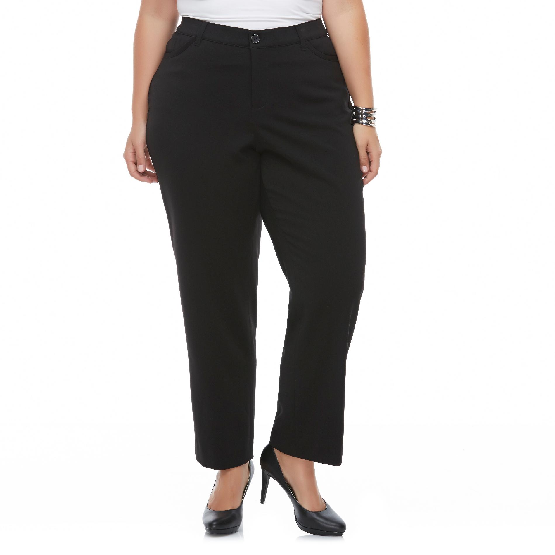 Covington Women's Plus Diamond Fit Dress Pants