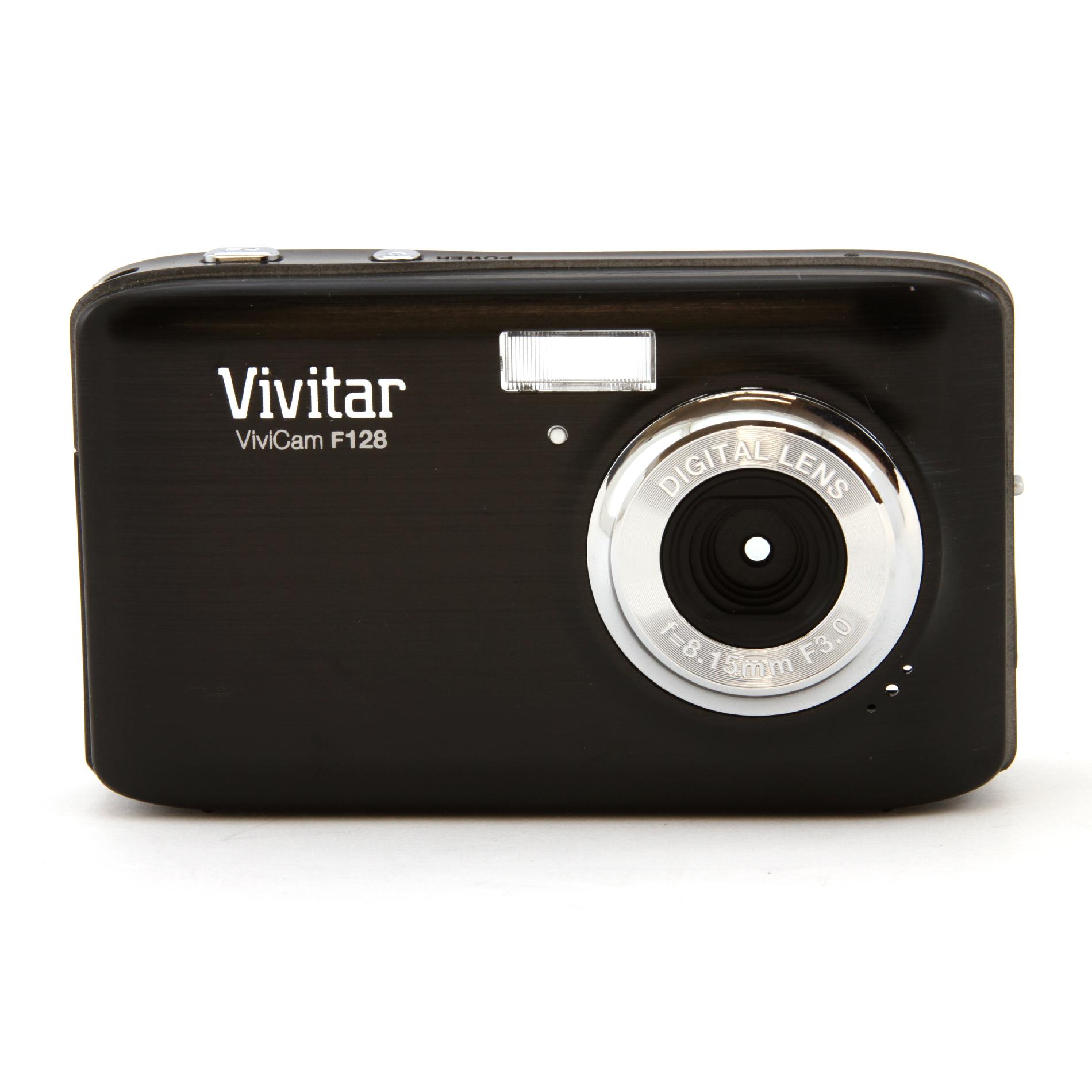 Vivitar VF128 ViviCam Black 14.1MP Digital Camera, 2.7