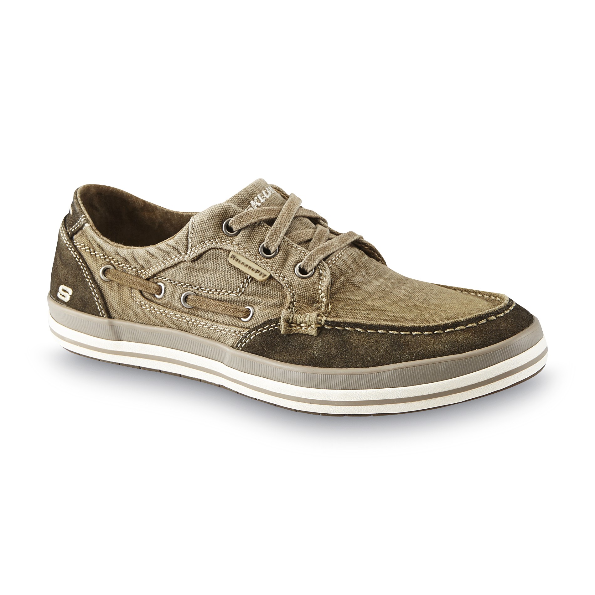 Skechers Men's Diamondback Leroy Olive Relaxed Fit Boat Shoe Shop