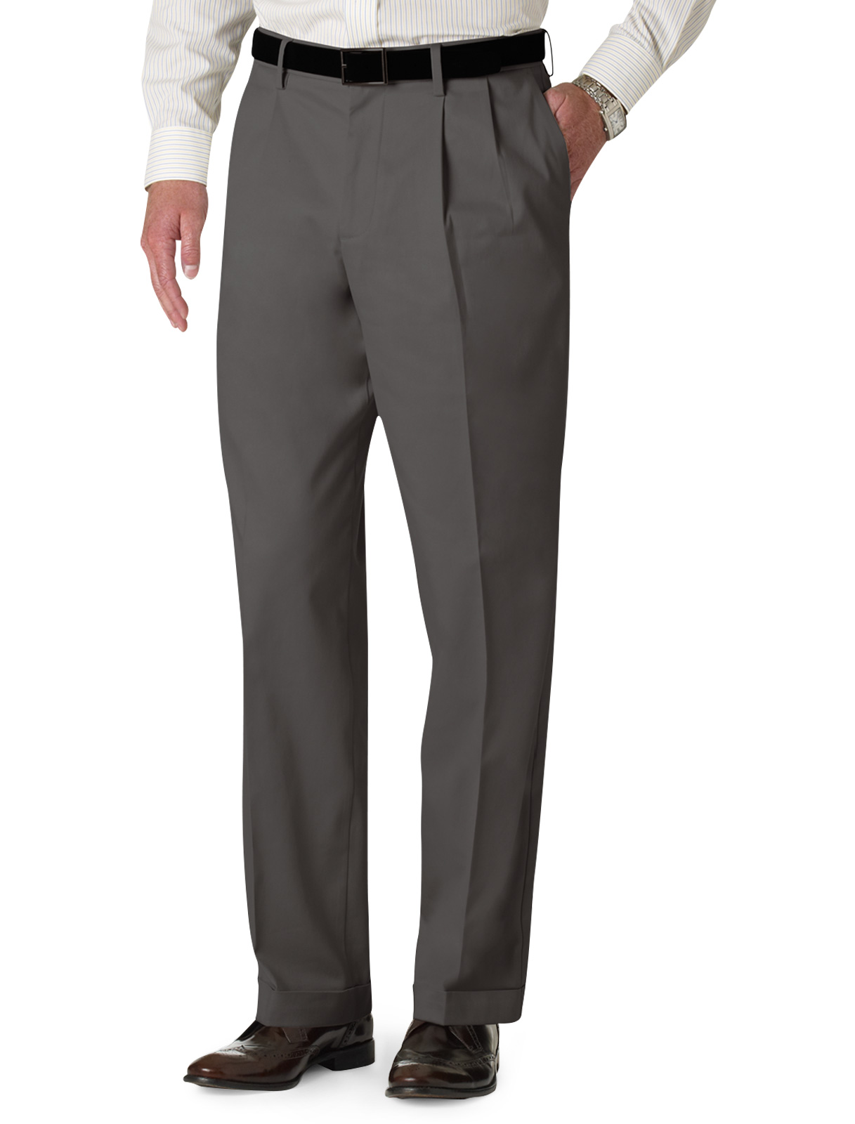 Dockers Men's Big and Tall Iron Free Pleated Pants