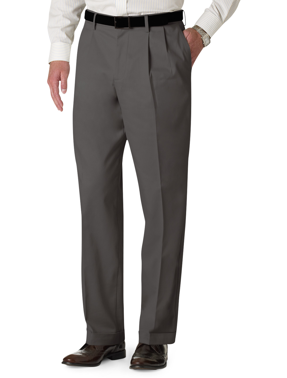 Dockers Men's Big and Tall Iron Free Pleated Pants Shop Your Way