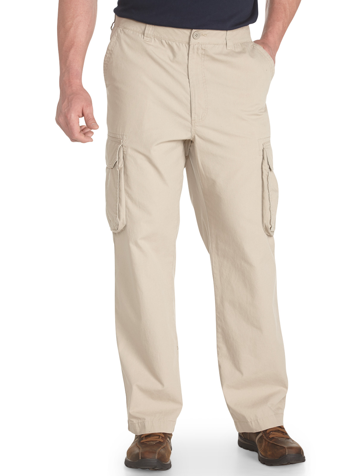 True Nation Men's Big and Tall Continuous Comfort Ripstop Cargo Pants