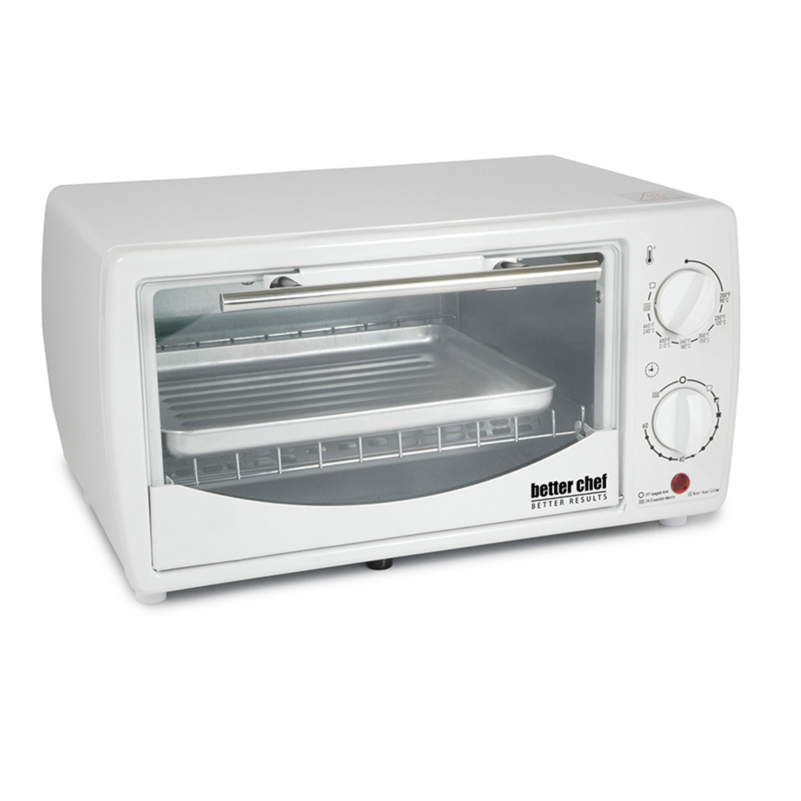 Better Chef 9 Liter Toaster Oven Broiler-White - 97089570M