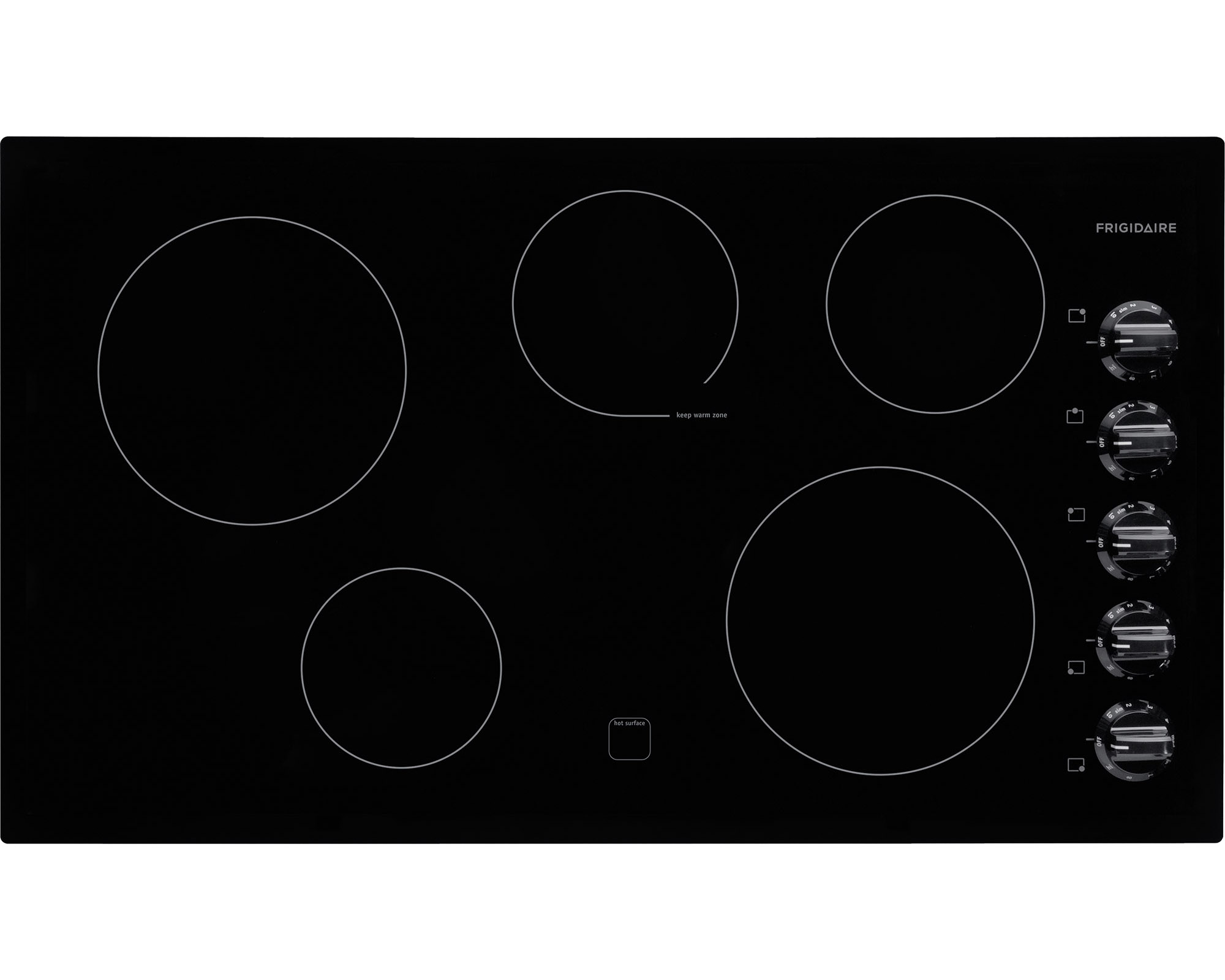 FFEC3624PB 36 Electric Cooktop - Black Knobs