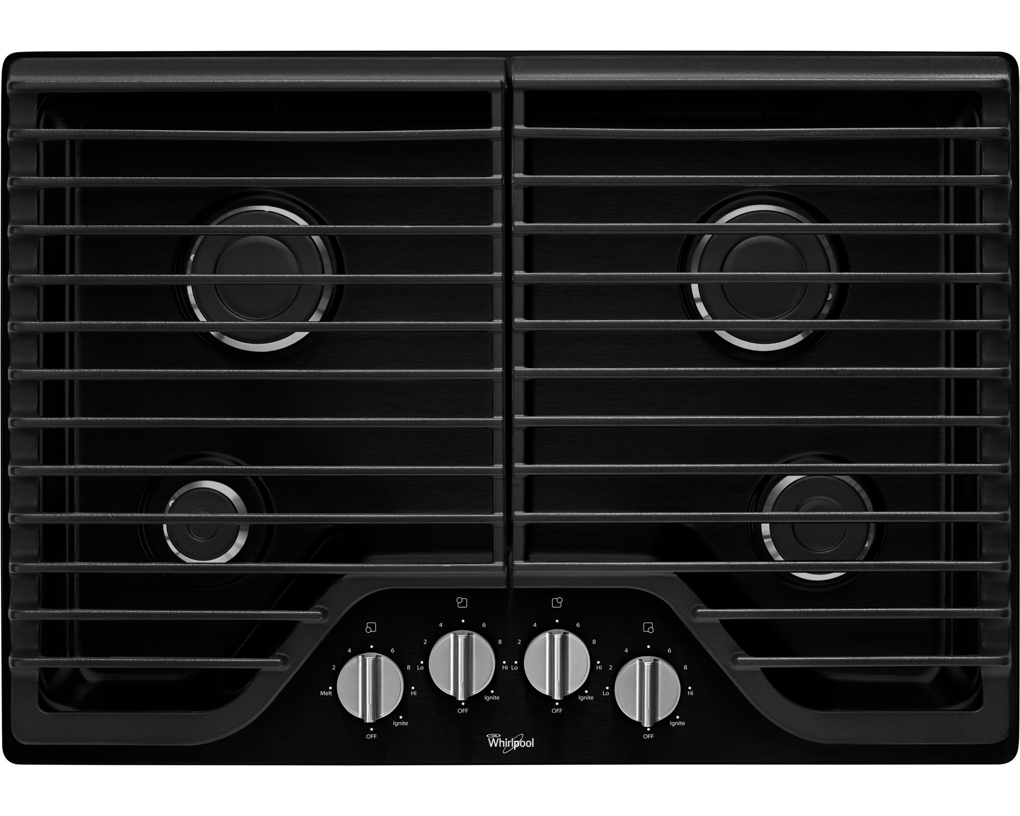 Whirlpool 30 Gas Cooktop w\/ Multiple SpeedHeat Burners - Black - WCG51US0DB