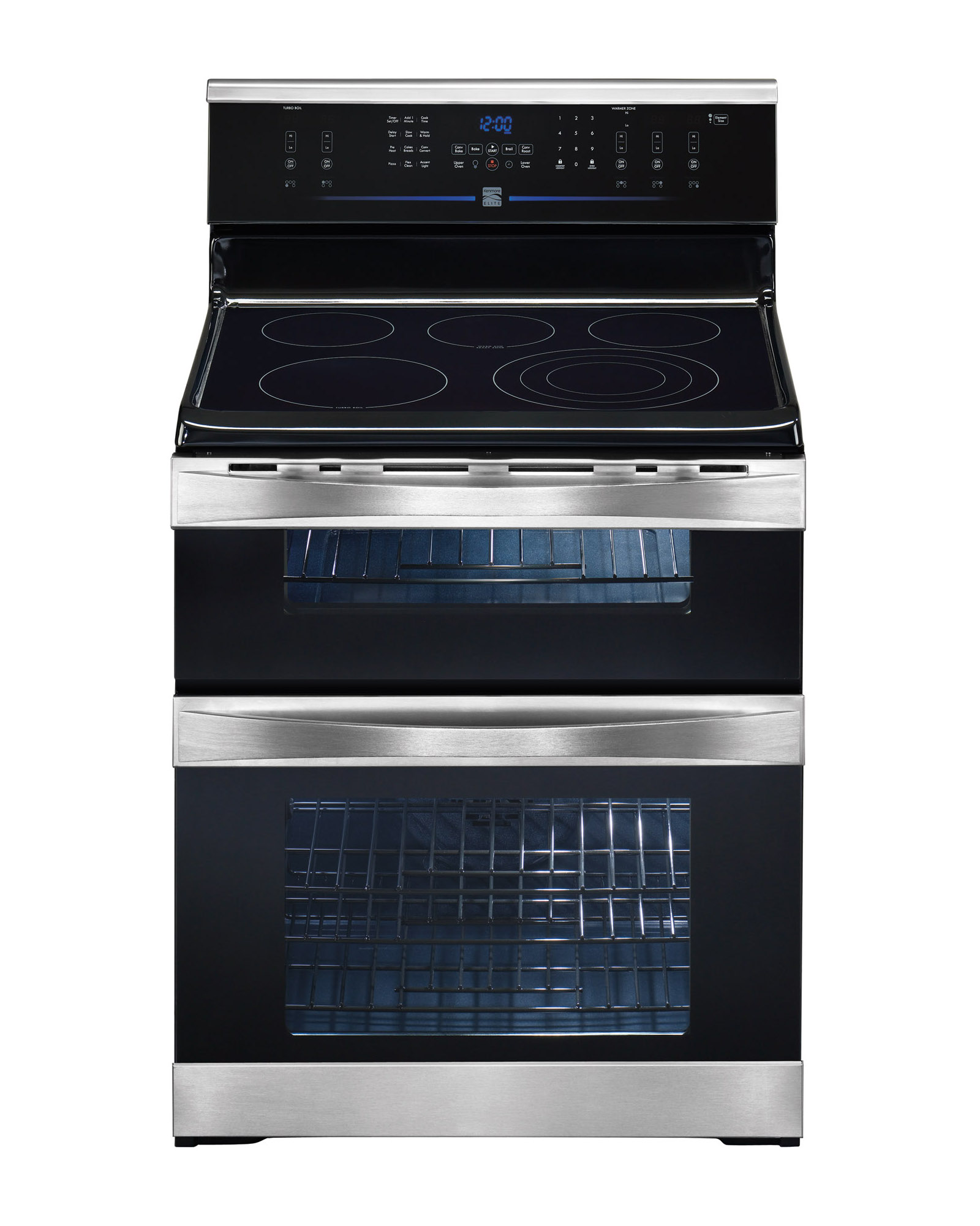 Uncategorized Kenmore Elite Kitchen Appliances kenmore elite 97503 6 64 cu ft double oven electric range w convection stainless steel