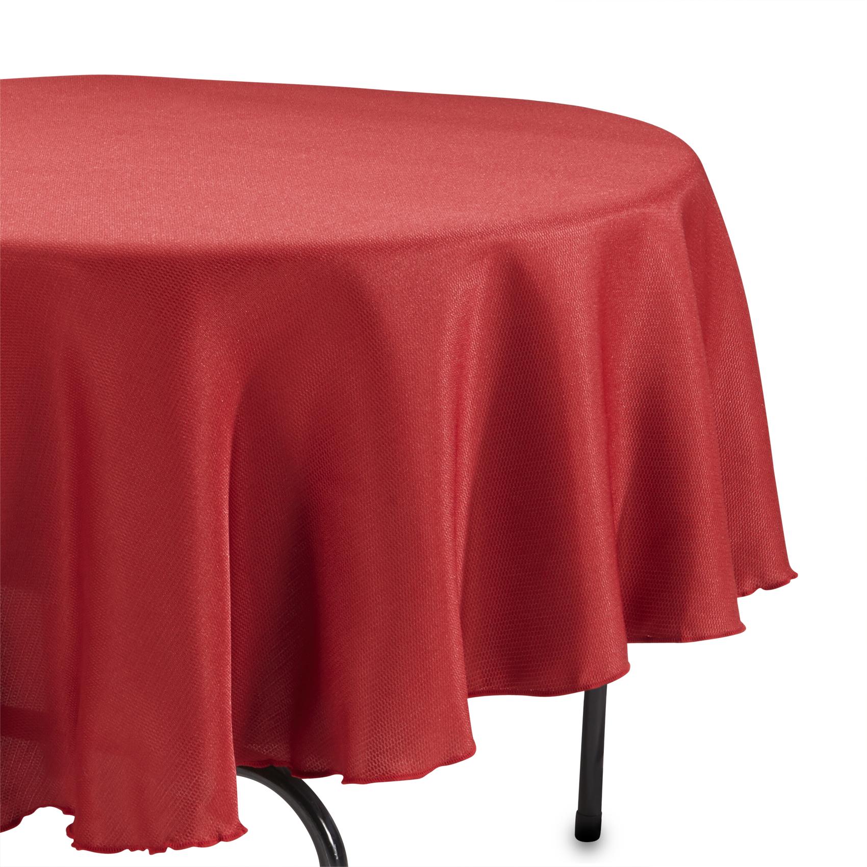 Textured Round Tablecloth