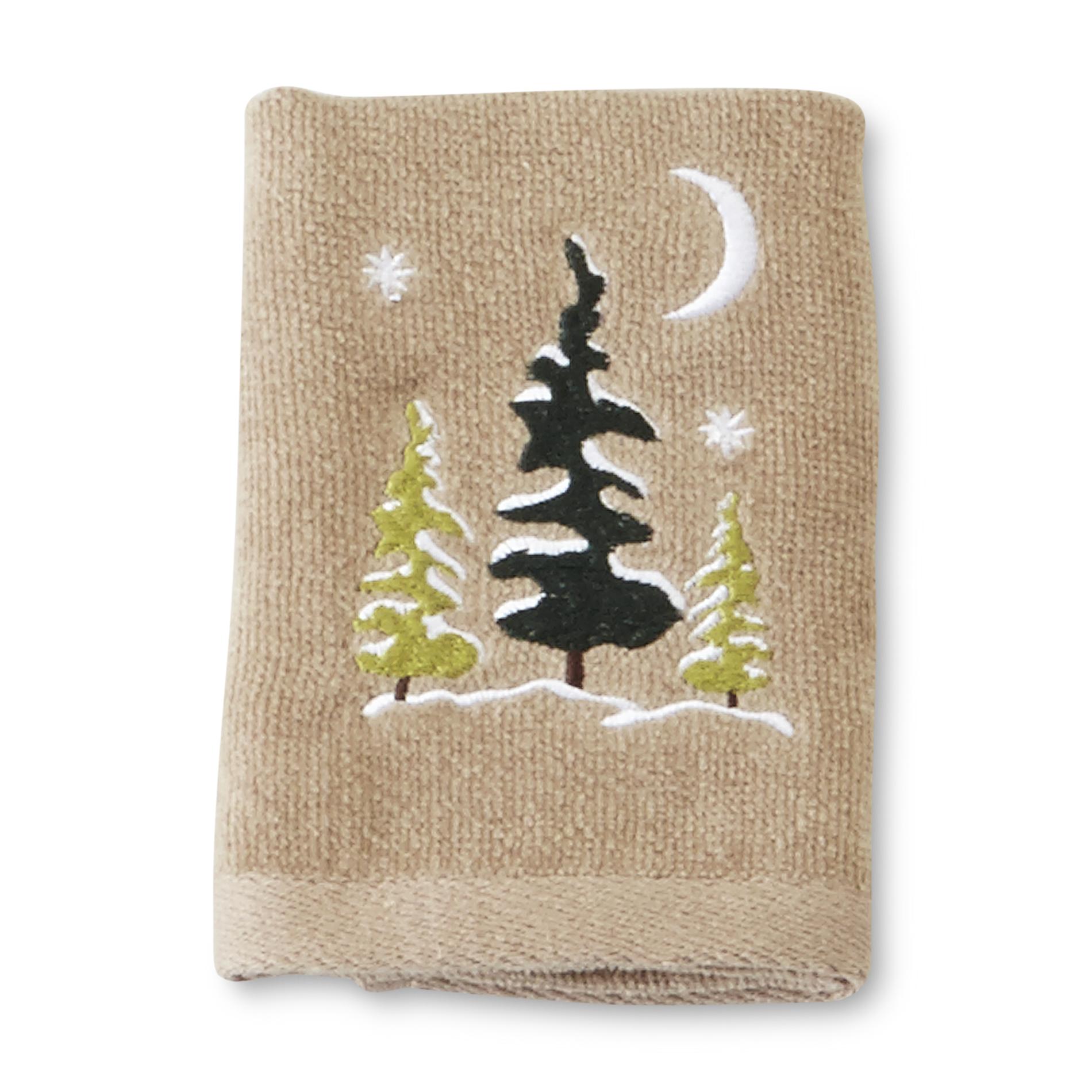 Colormate Holiday Fingertip Towel Evergreen Trees Shop Your Way