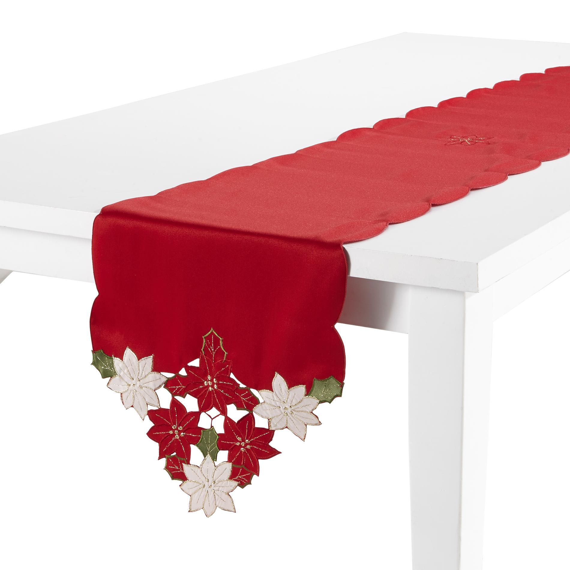 christmas  Essential Home kmart Runner  Home  table runner  Christmas Dining Poinsettia     Table