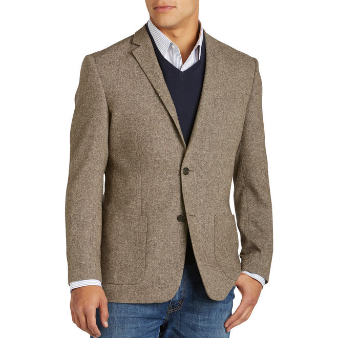 Oak Hill Men's Big and Tall Donegal Tweed Sport Coat