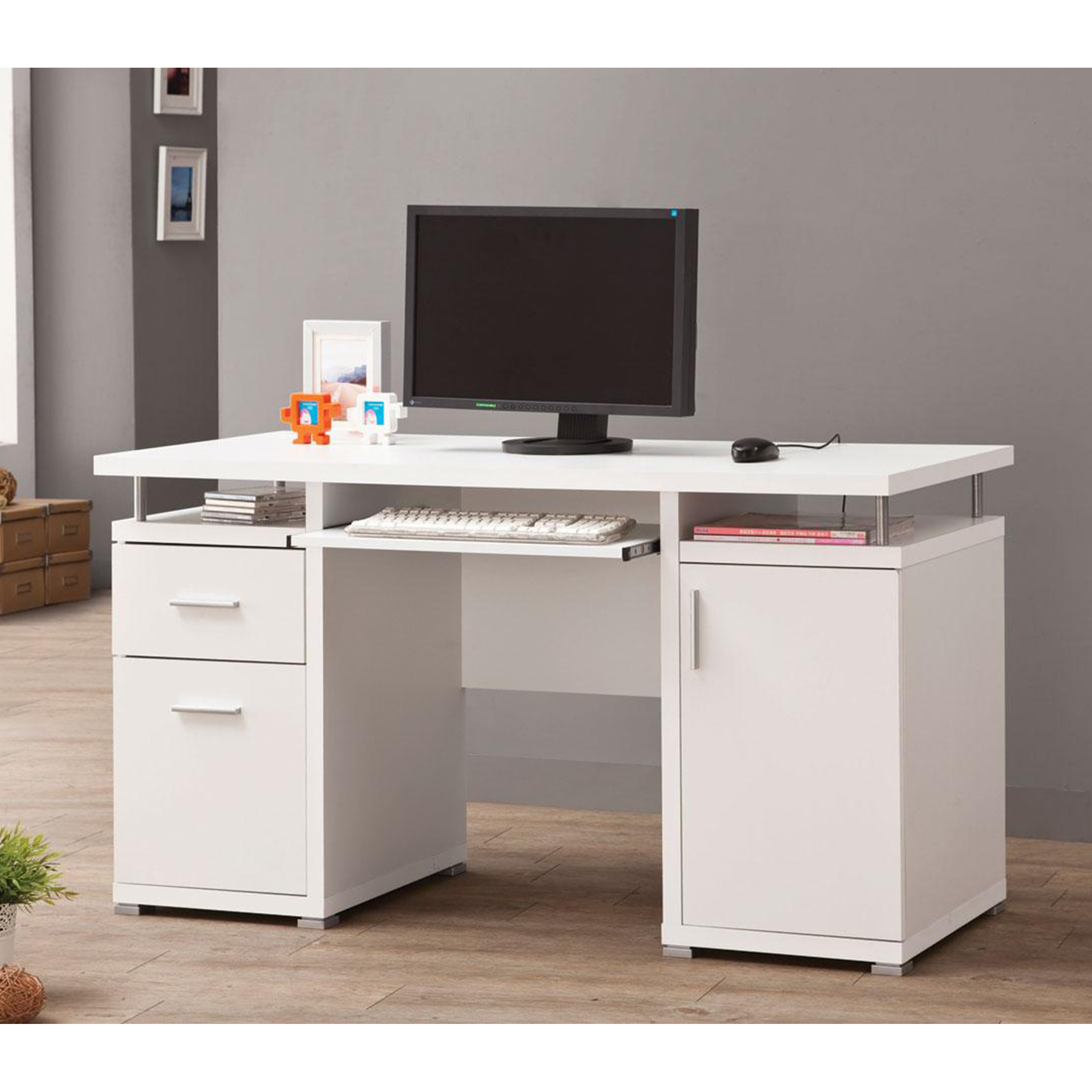 Contemporary Keyboard Computer Desk