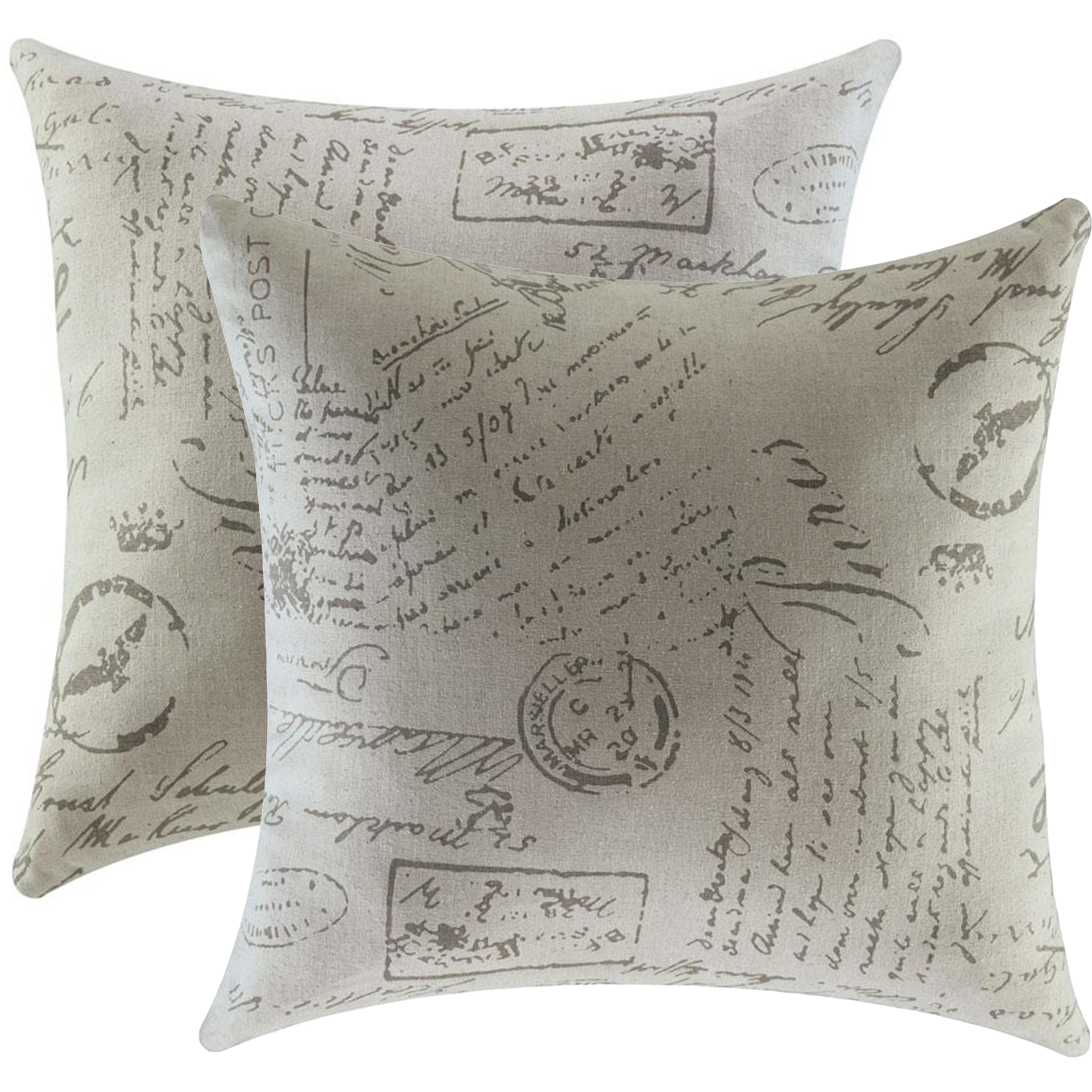 Venetian Worldwide French Script 2pc. Accent Pillows