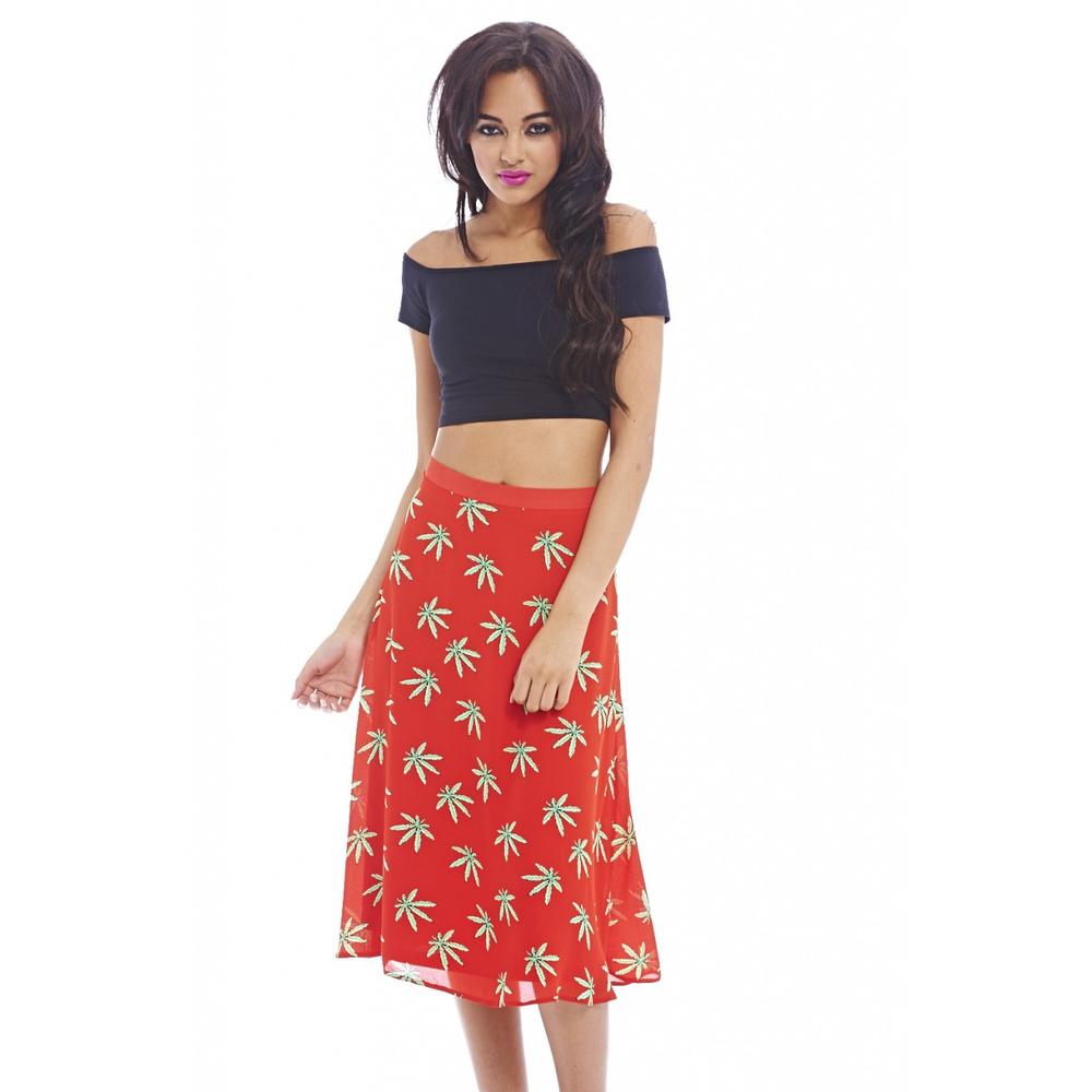 Women's A Line Leaf Skirt - Online Exclusive