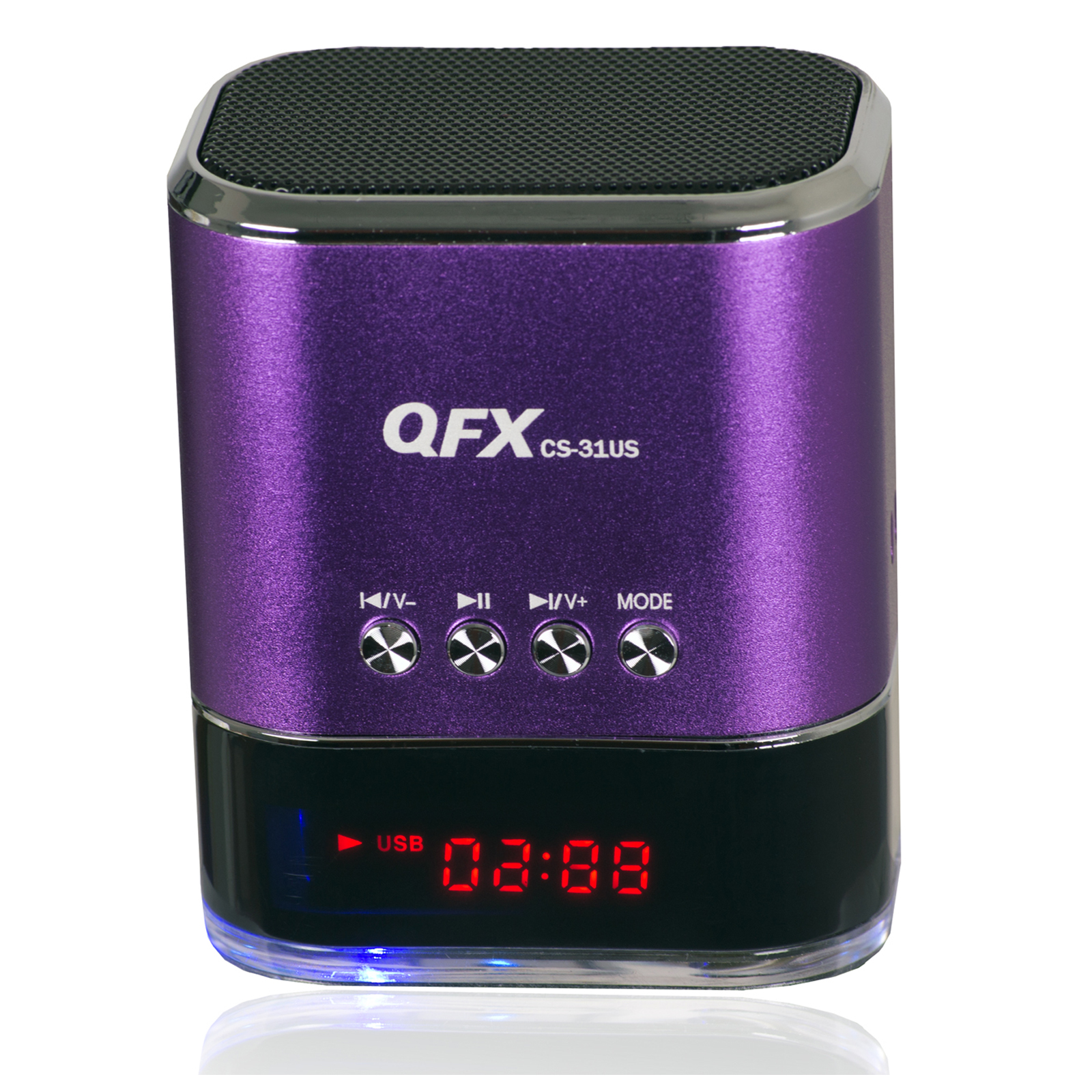 UPC 606540019054 product image for Quantum FX Portable Multimedia Speaker With USB/MICRO SD Port and FM Radio-Purpl | upcitemdb.com