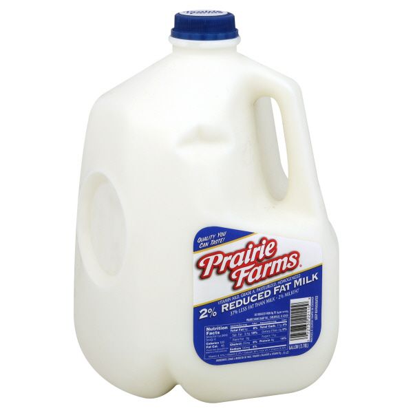 Prairie Farms Milk, Reduced Fat, 2 Milkfat, 1 gl (3.78 lt) Shop Your