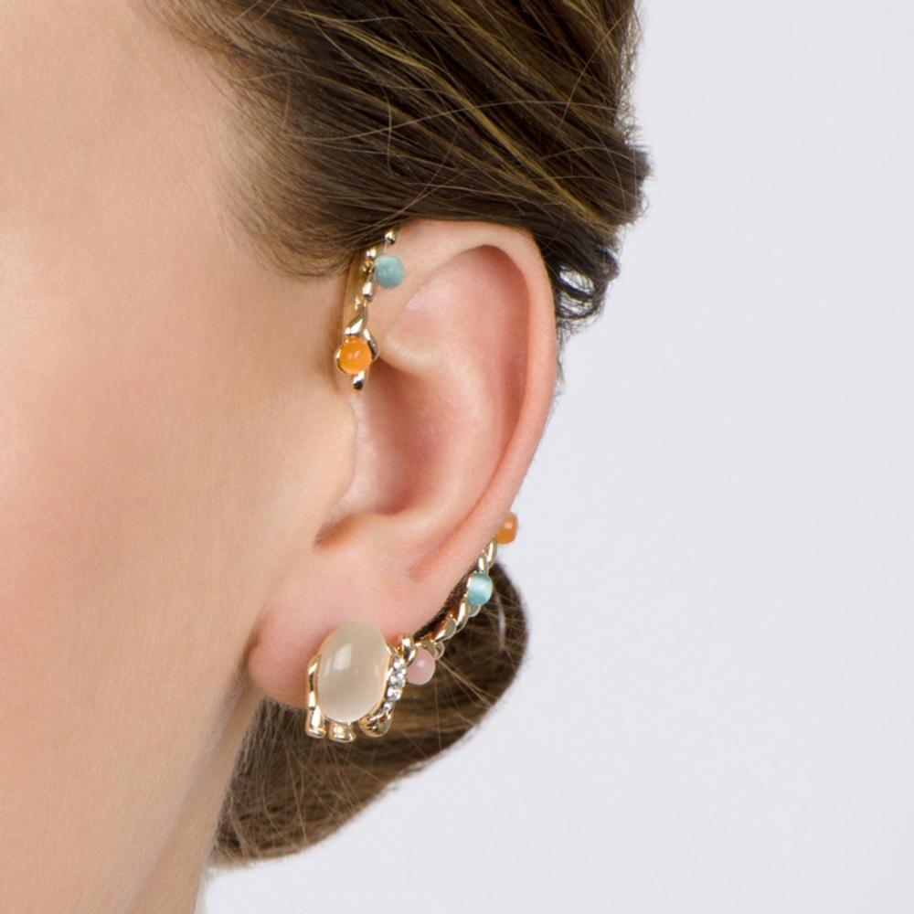 Jeweled Elephant Ear Cuff