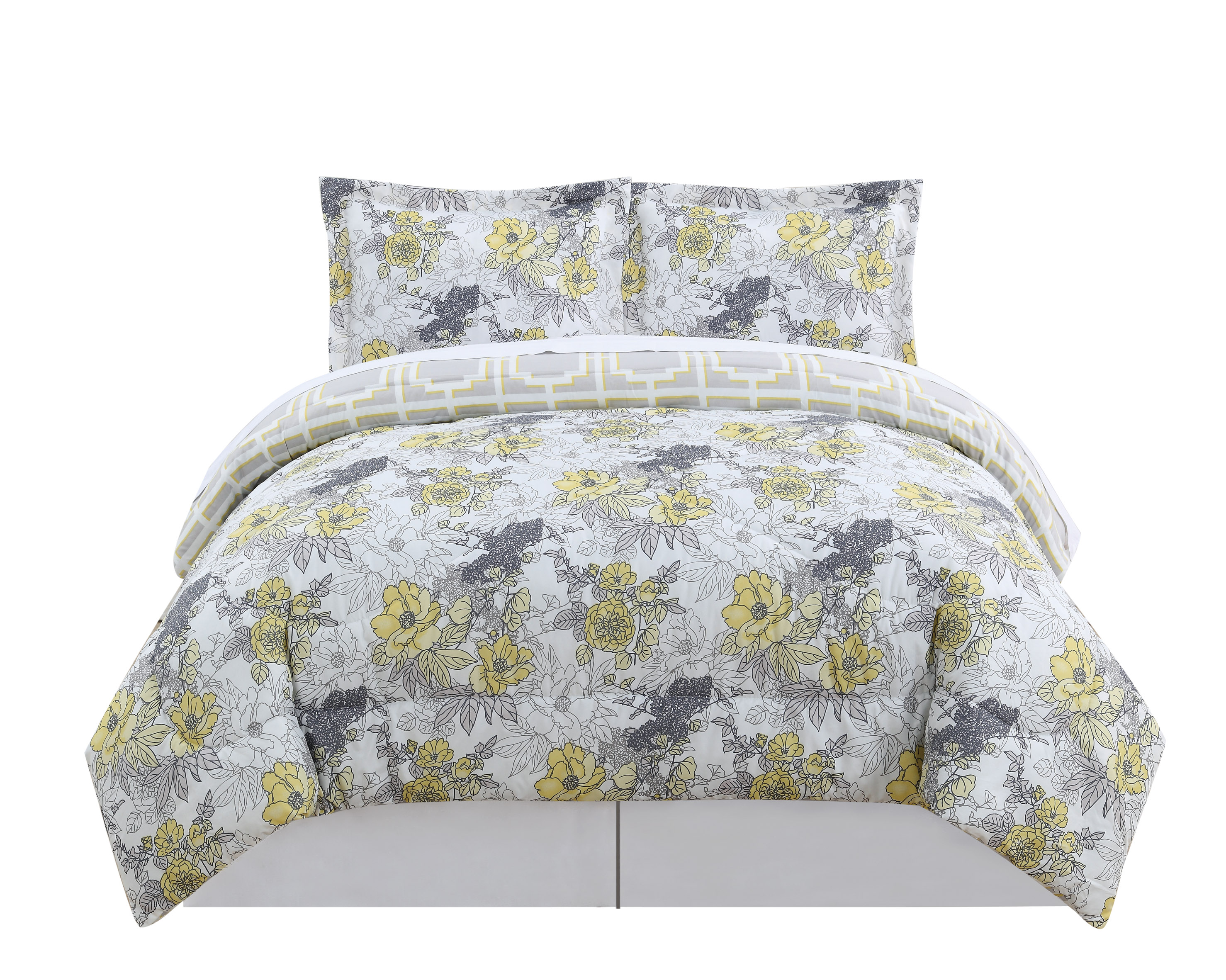 Peony Floral Comforter Set with Sham(s)
