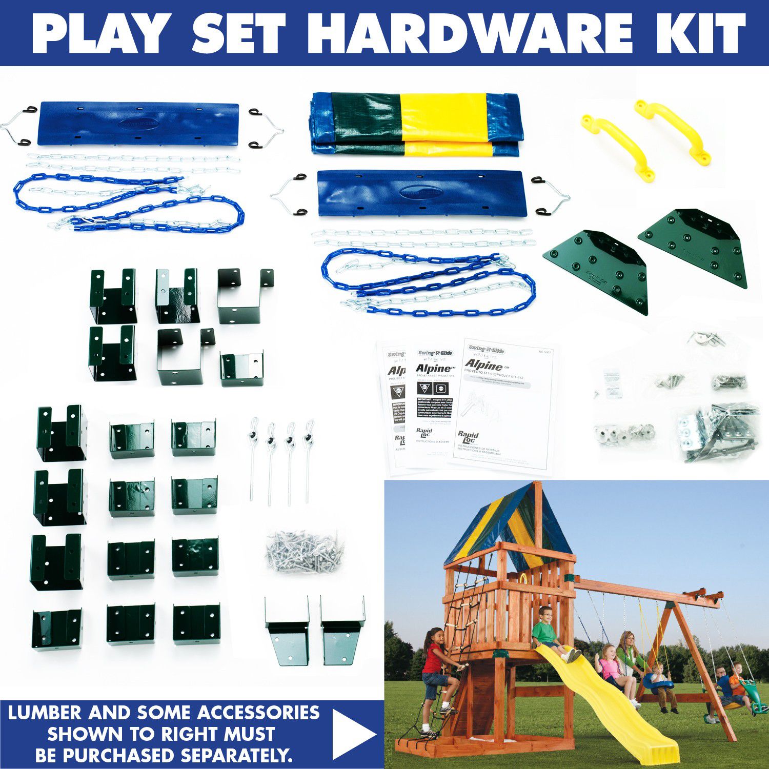 Swing-N-Slide Alpine Custom Kit - Price Includes Shipping! at Kmart.com