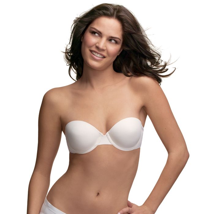 Inspirations Bra Strapless Demi Underwire White at Kmart.com
