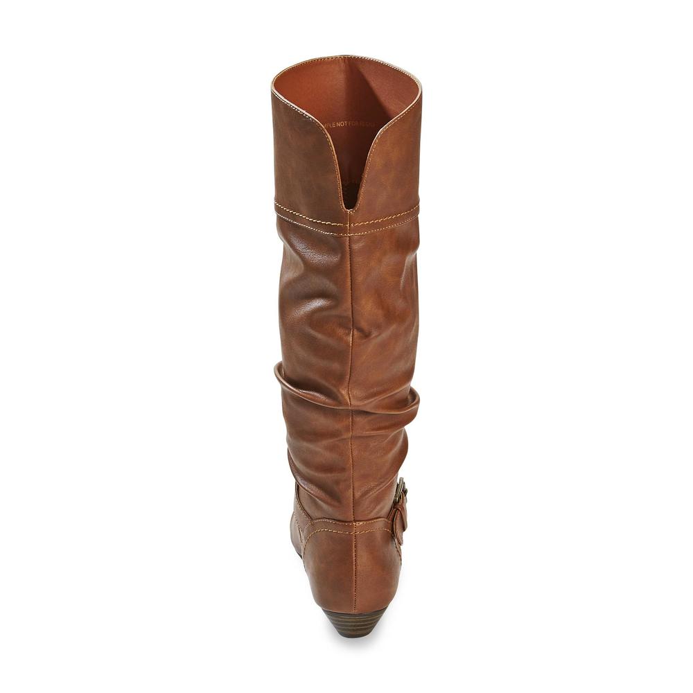Women's Embry 14 1/2" Brown Synthetic Riding Boot