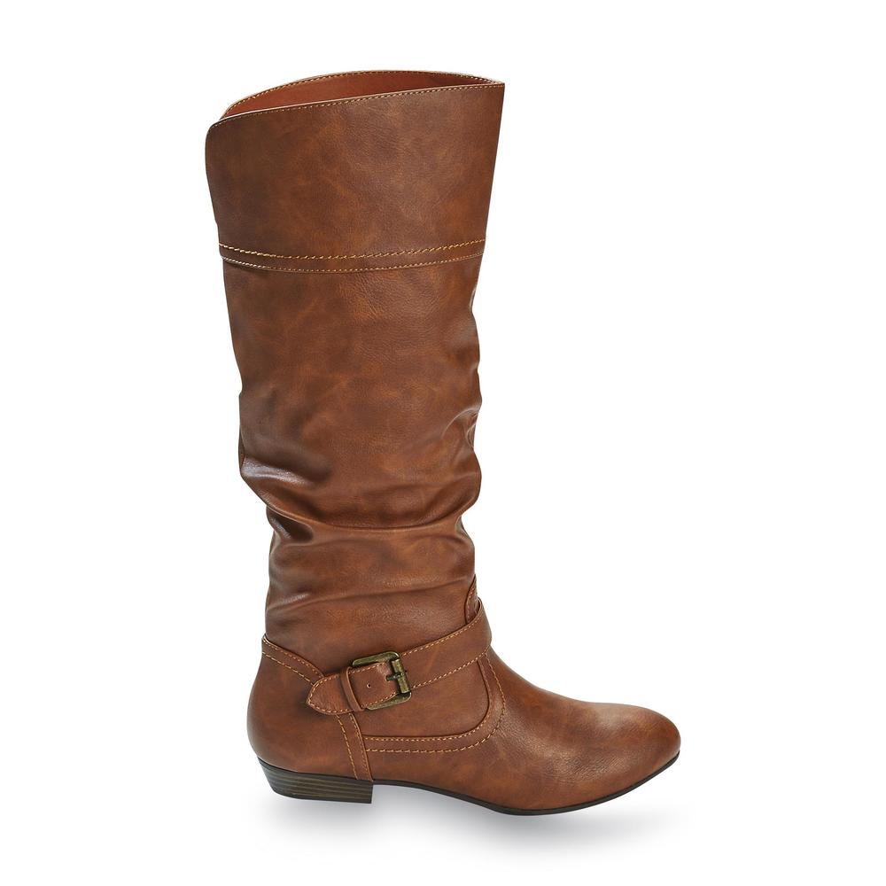 Women's Embry 14 1/2" Brown Synthetic Riding Boot