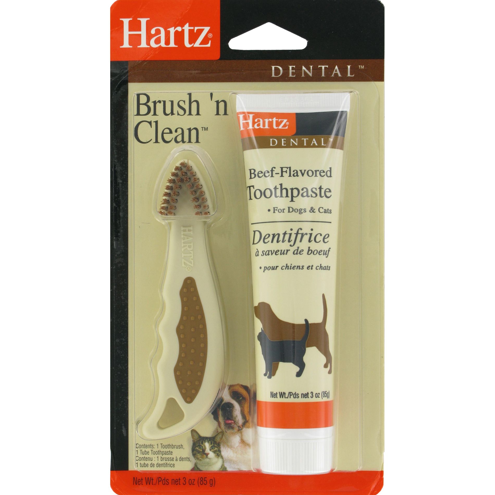 Hartz Total Oral Care Dental Kit for Dogs and Cats Pet Supplies Dog