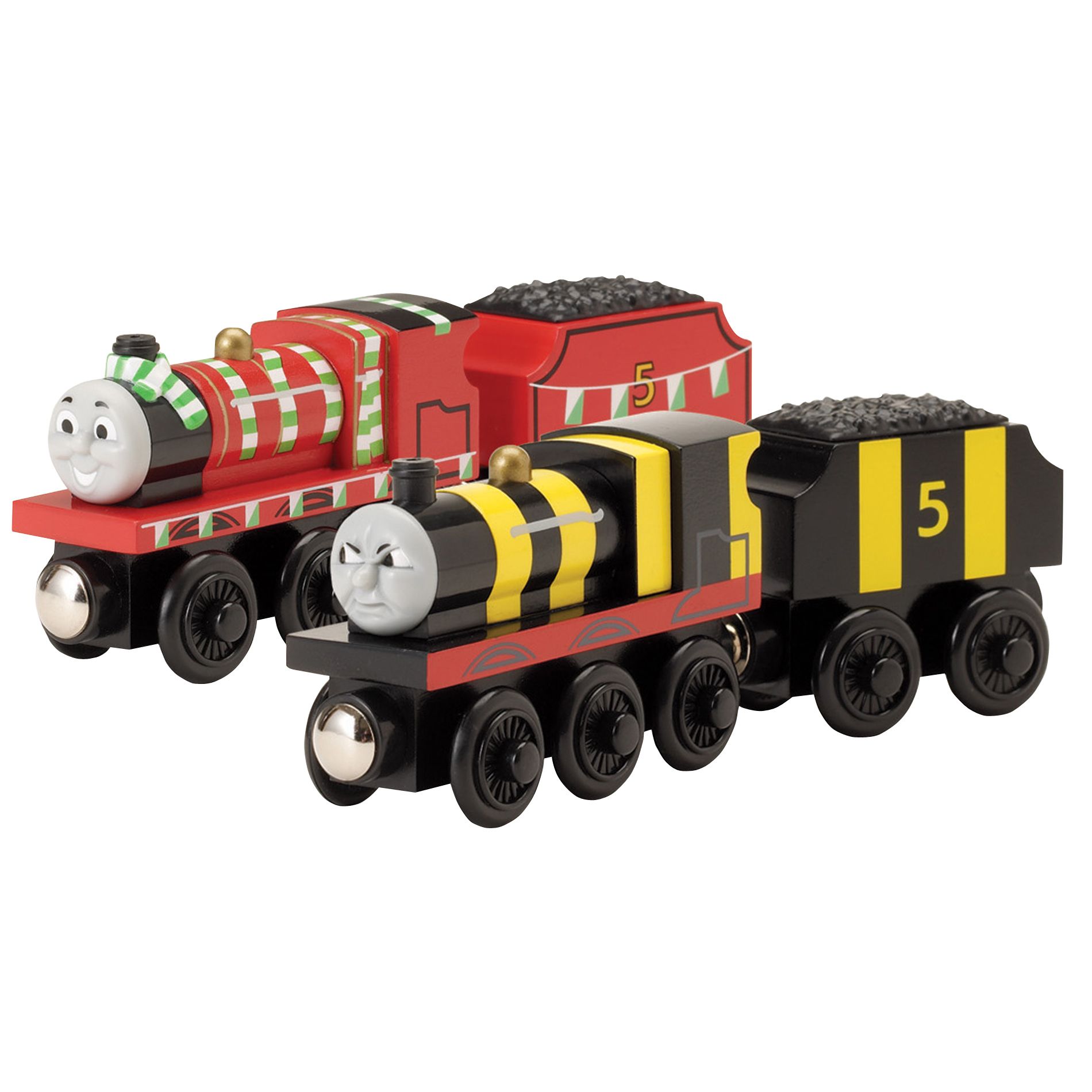 Thomas Wooden Railway - Adventures of James, 2-Car Pack                                                                          at mygofer.com